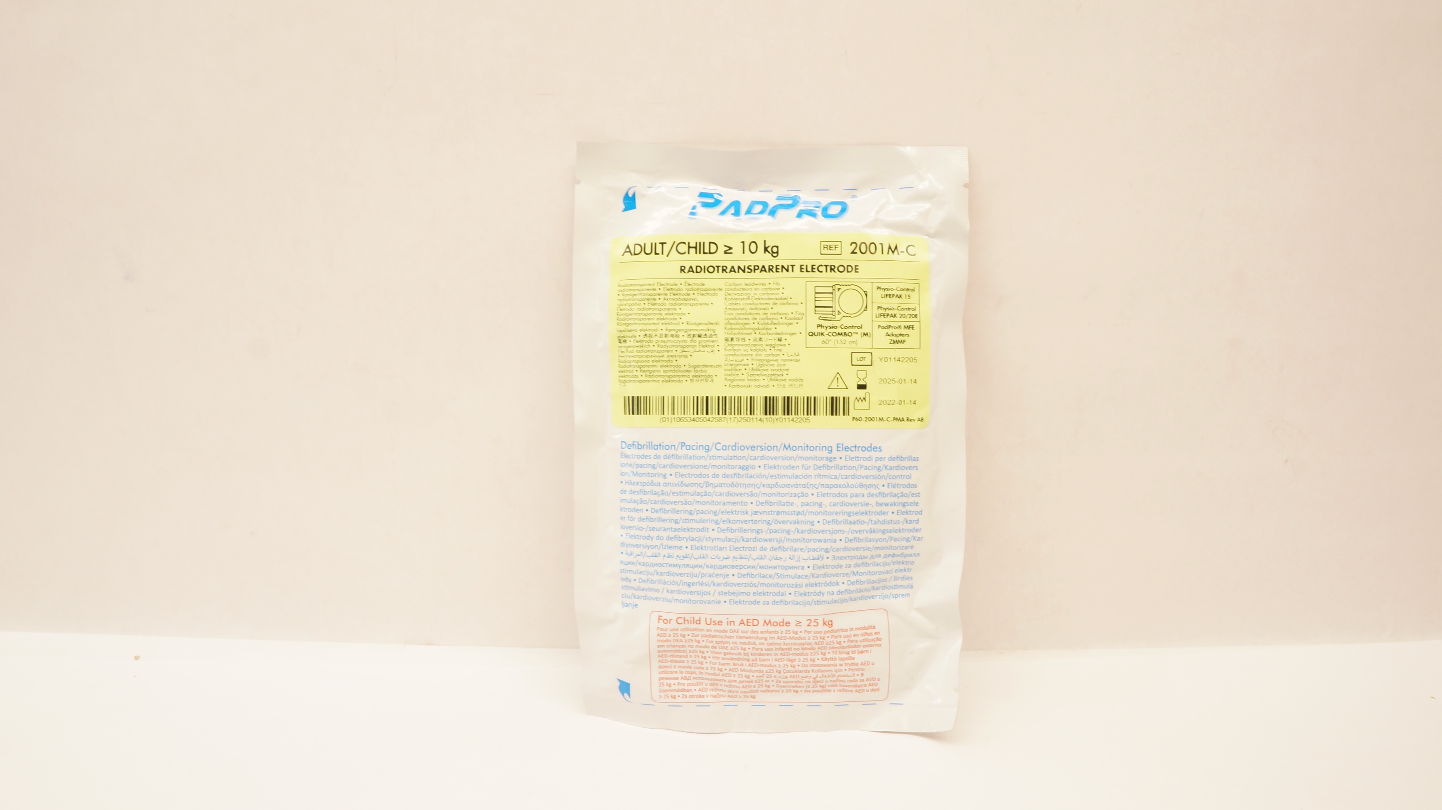 ConMed 2001M-C Radiotransparent Electrode Adult/Child ≥10kg