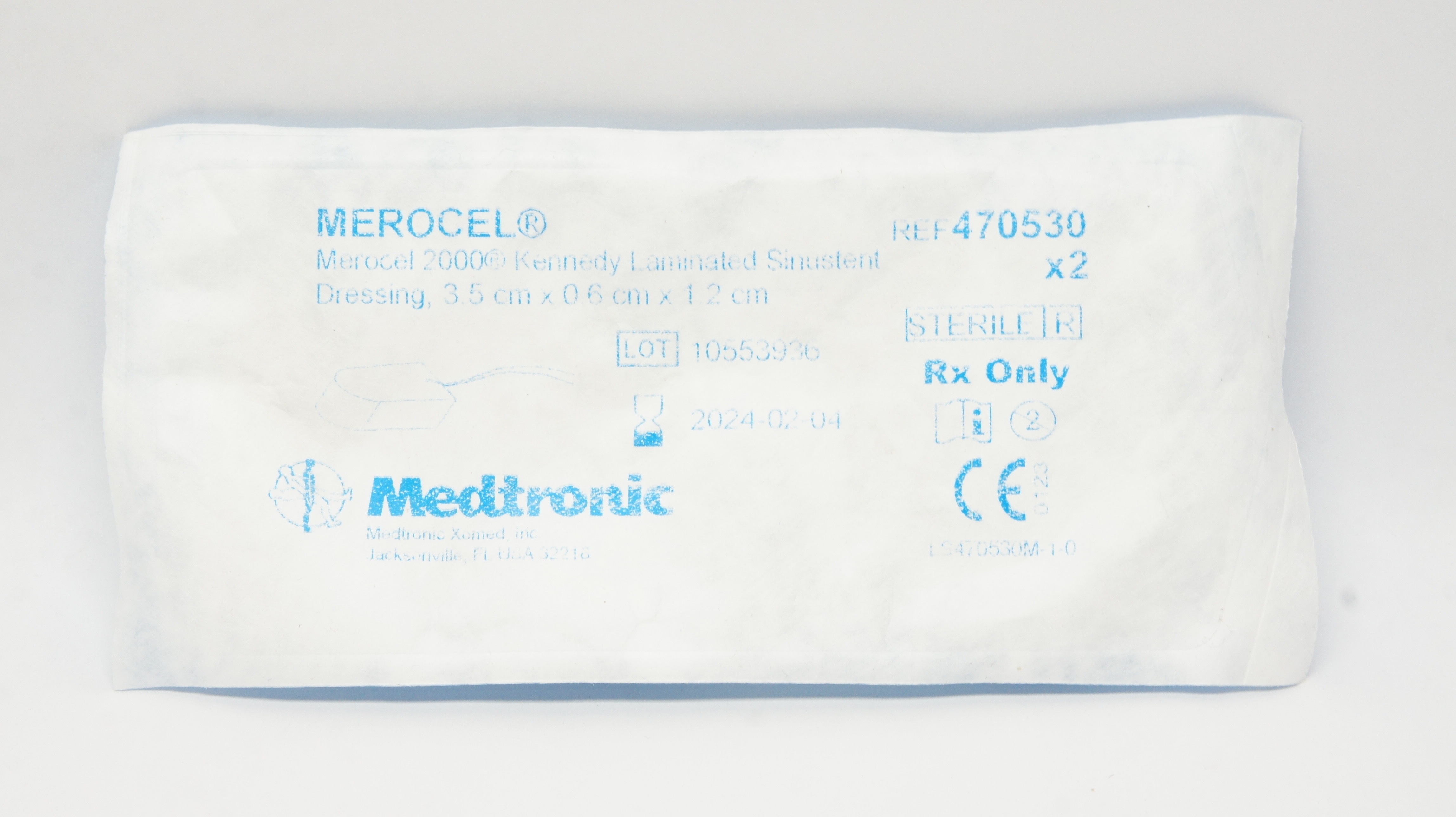 Medtronic 470530 Laminated Sinustent Dressing 3.5 x 0.6 x 1.2cm - Pack of 2