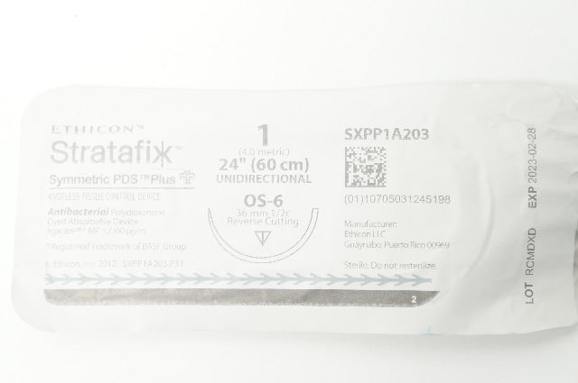 Ethicon SXPP1A203 1 Stratafix SymmetricPDS OS-6 36mm 1/2c Reverse Cutting 24inch