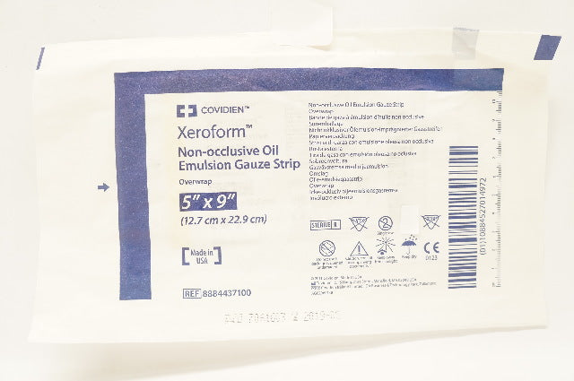 Covidien 8884437100 Xeroform Non-Occlusive Gauze Strip Overwrap 5in. x 9in. (x)