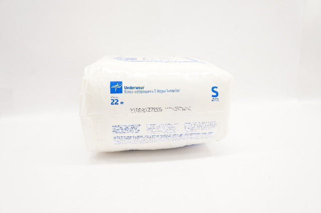 Medline MSC23000 Ultra Absorbent Underwear Small, 20-28 inch - Pack of 22