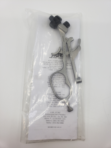Karl Storz 33140H Clickline Angulated Metal Handle W/ Ratchet Without Thumb Ring