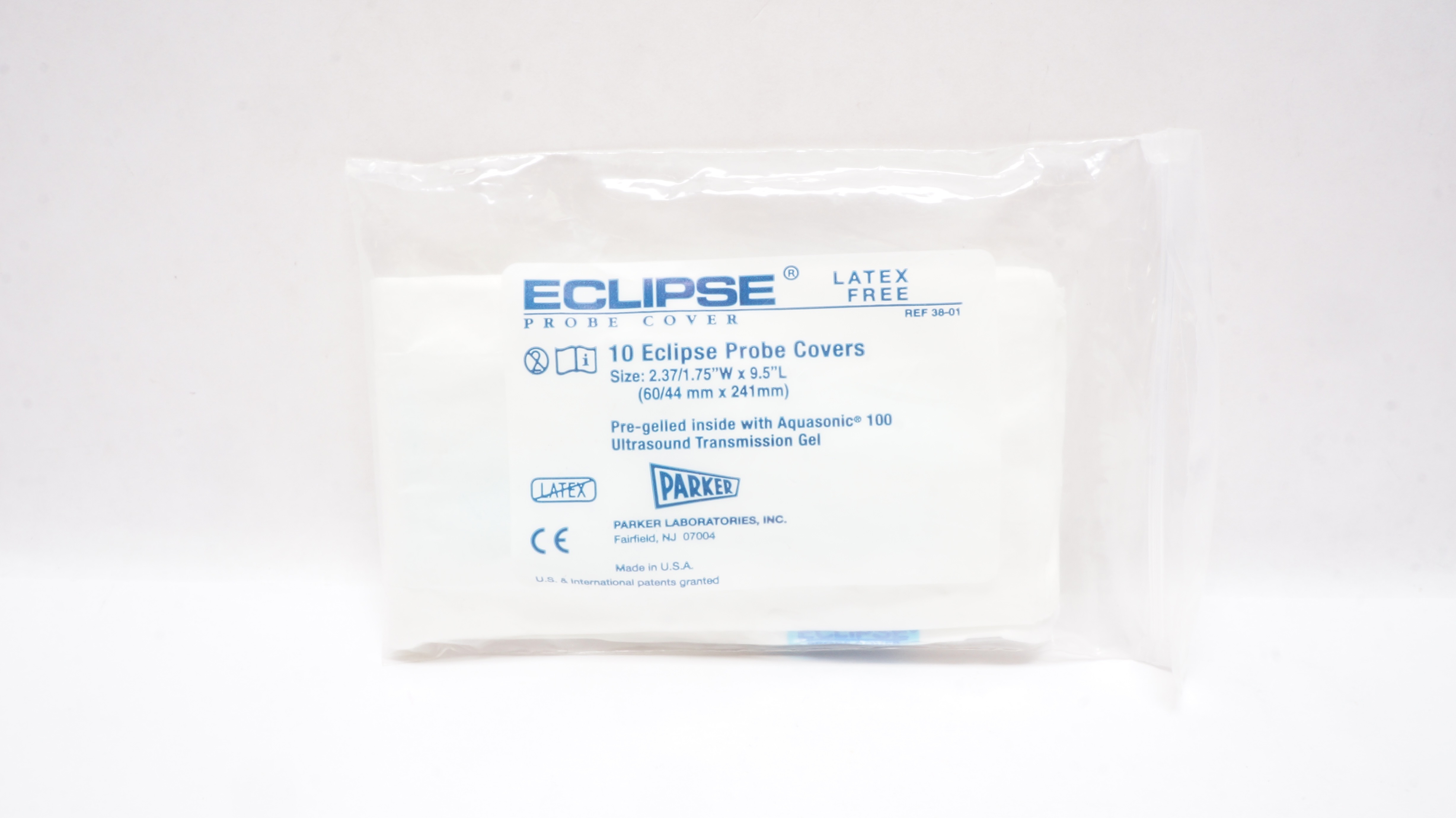 Parker 38-01 Eclipse Probe Covers 2.37/1.75inch x 9.5inch (x) - Pack of 10