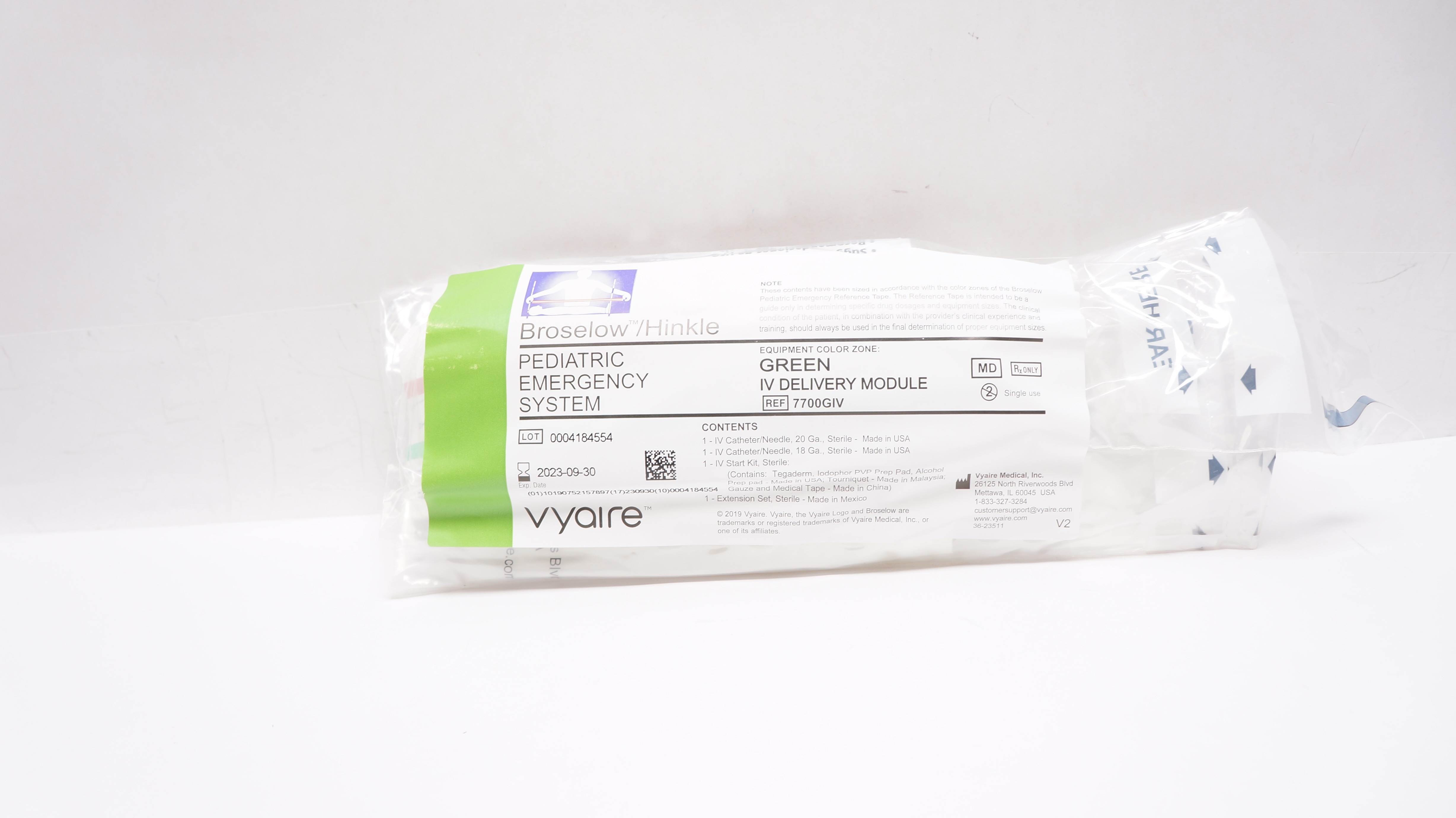 Vyaire 7700GIV Broselow/Hinkle Pediatric Emergency System IV Delivery Module (x)
