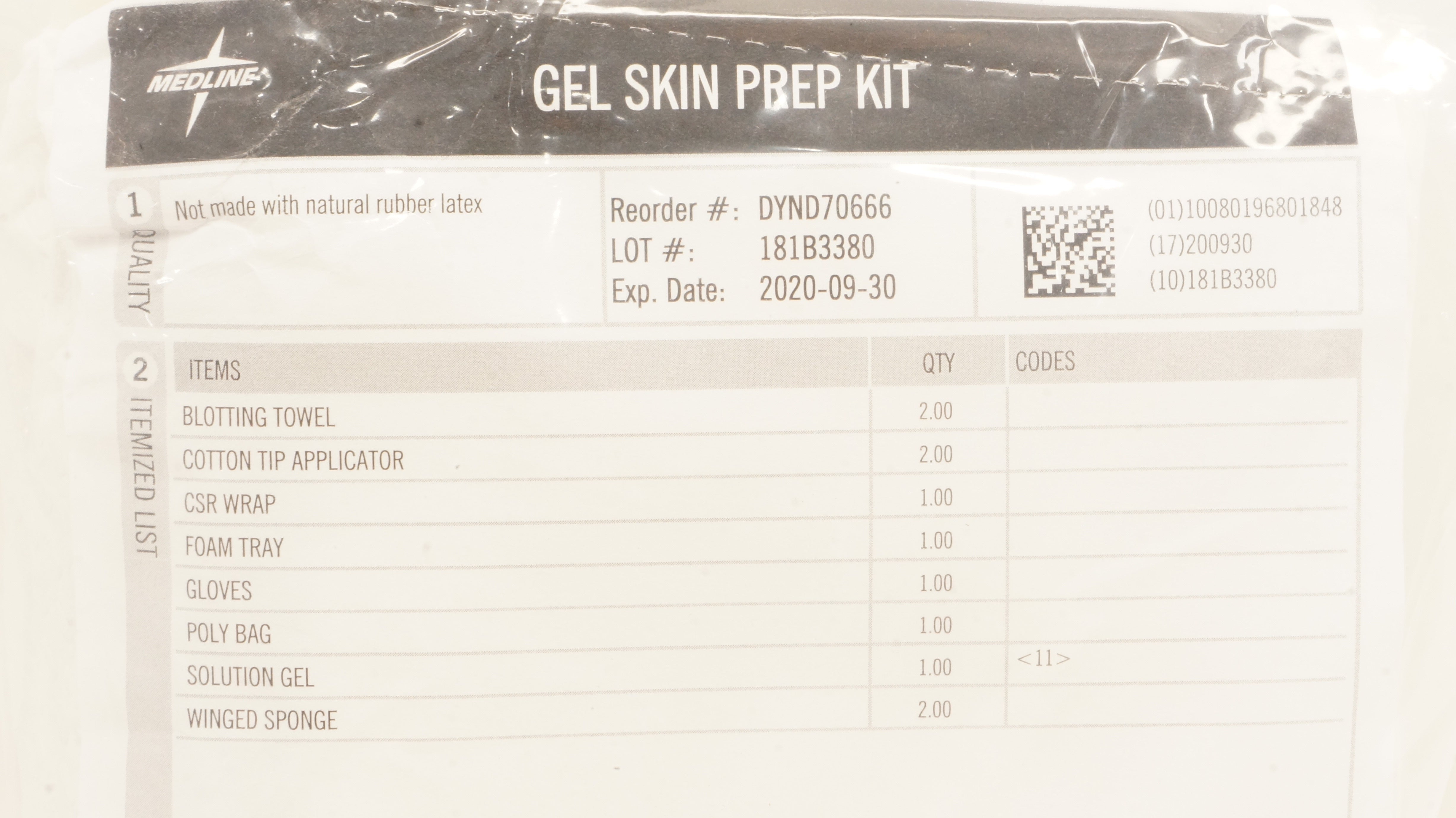 Medline DYND70666 Gel Skin Prep Kit (x)