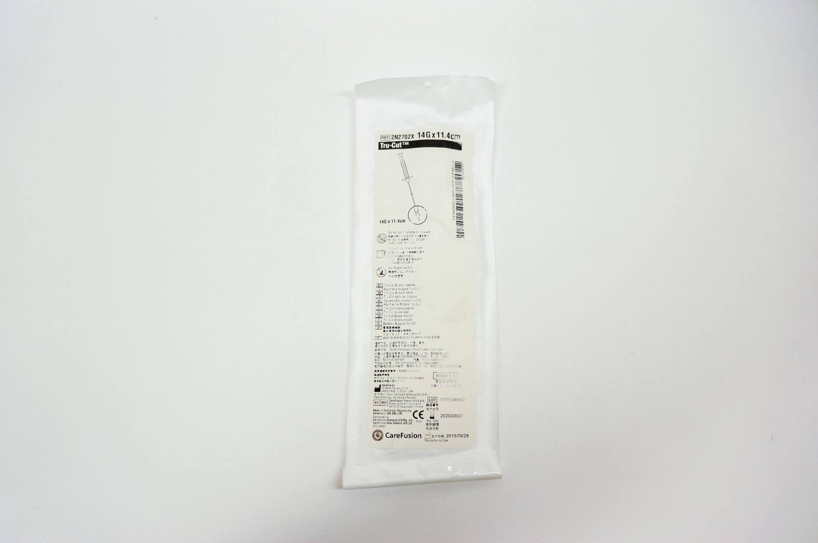 CareFusion 2N2702X Tru-Cut 14G x 11.4cm