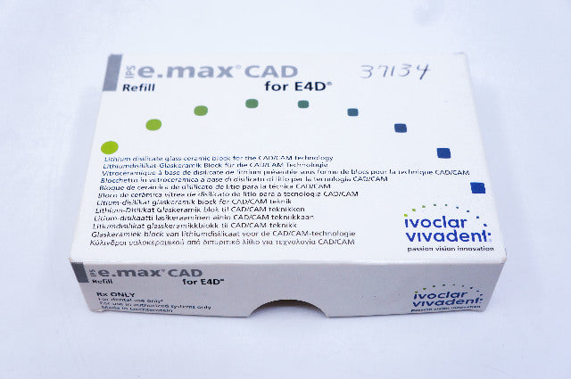 Ivoclar Vivadent 626501 IPS e.max CAD for E4D ~ Pack of 5