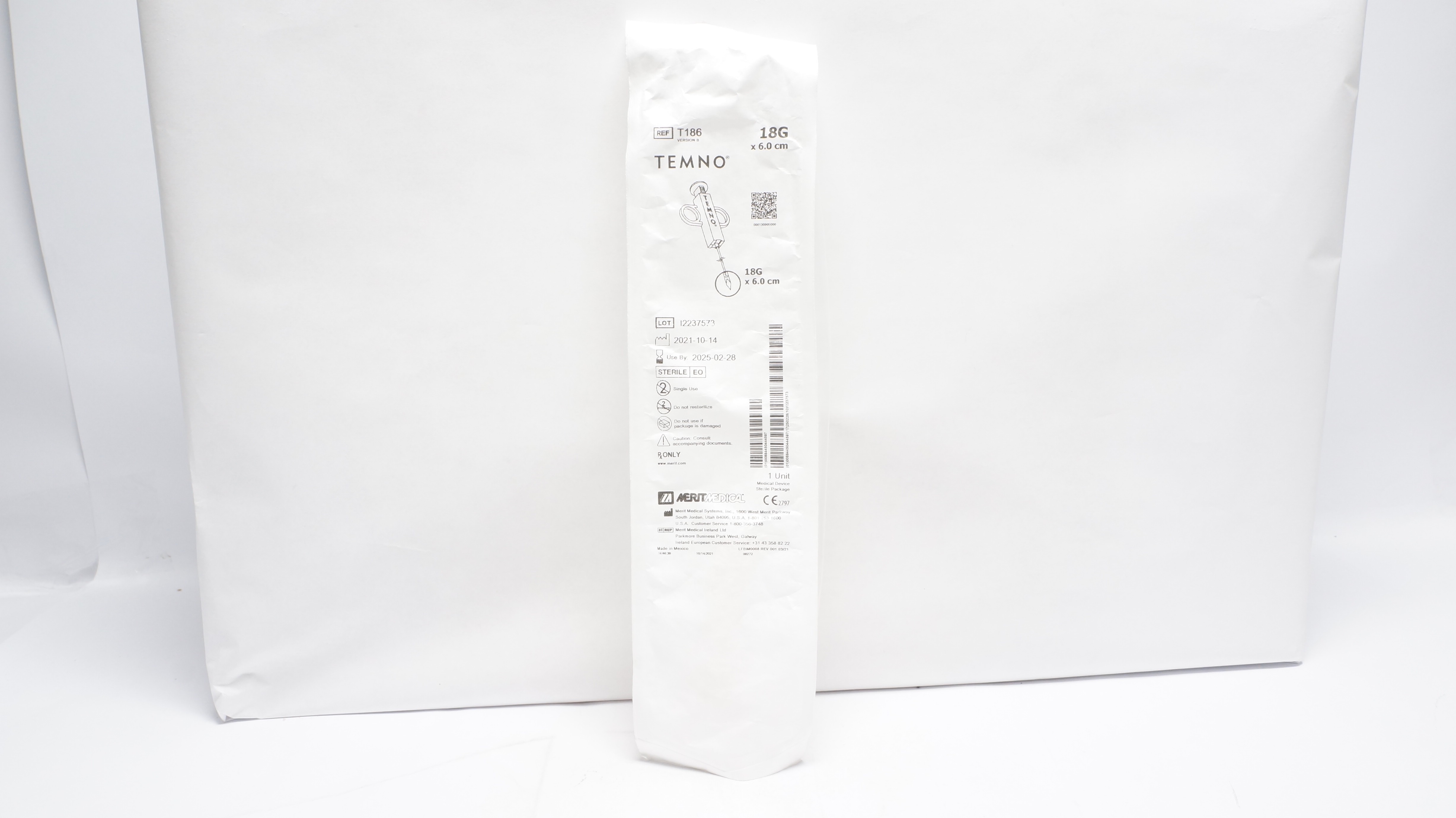 Merit Medical T186 TEMNO 18G x 6.0cm (x)
