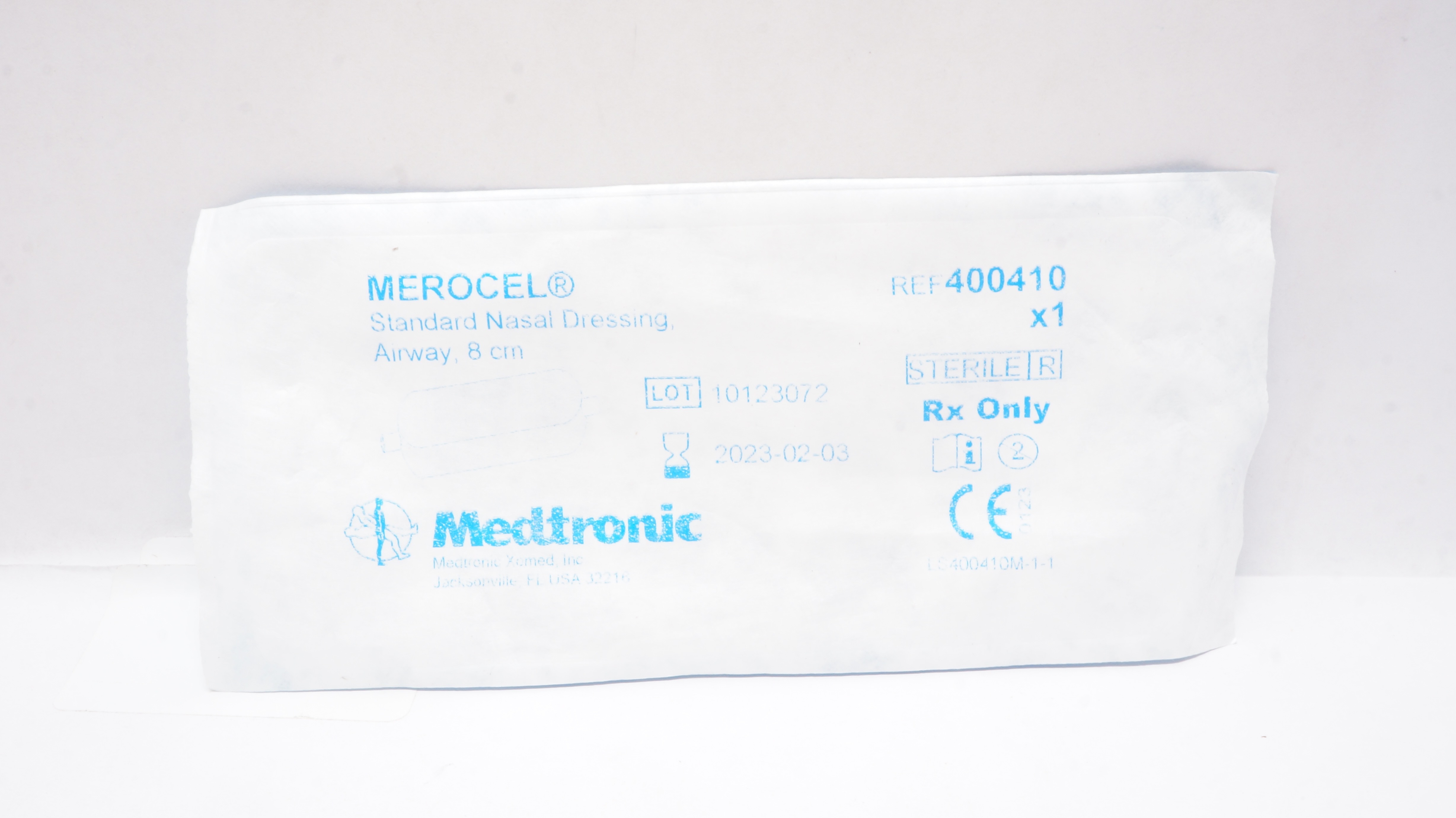 Medtronic 400410 MEROCEL Standard Nasal Dressing, Airway 8cm (x)