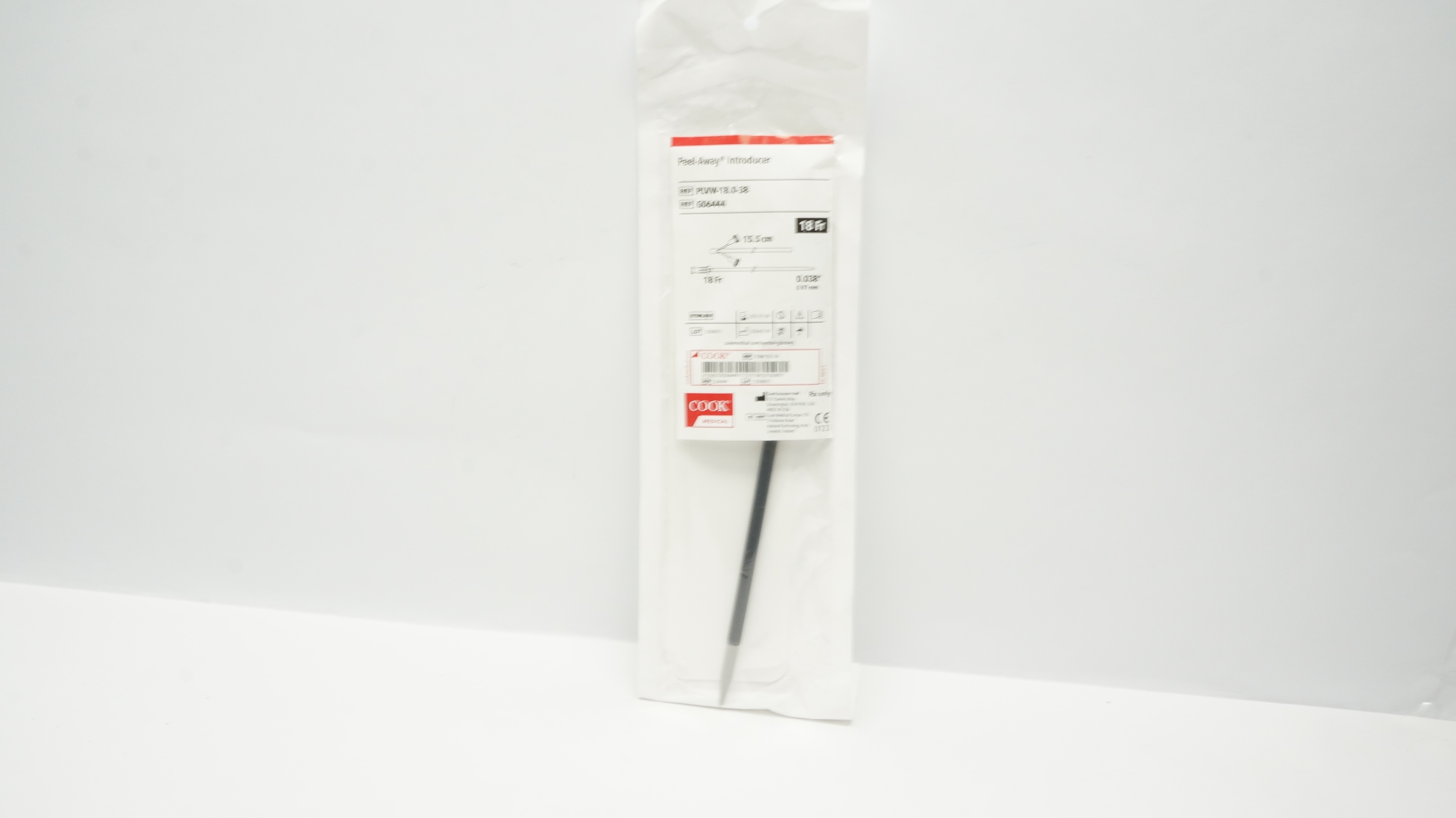 Cook Medical G06444 Peel-Away Introducer 18Fr x .038inch x 15.5cm