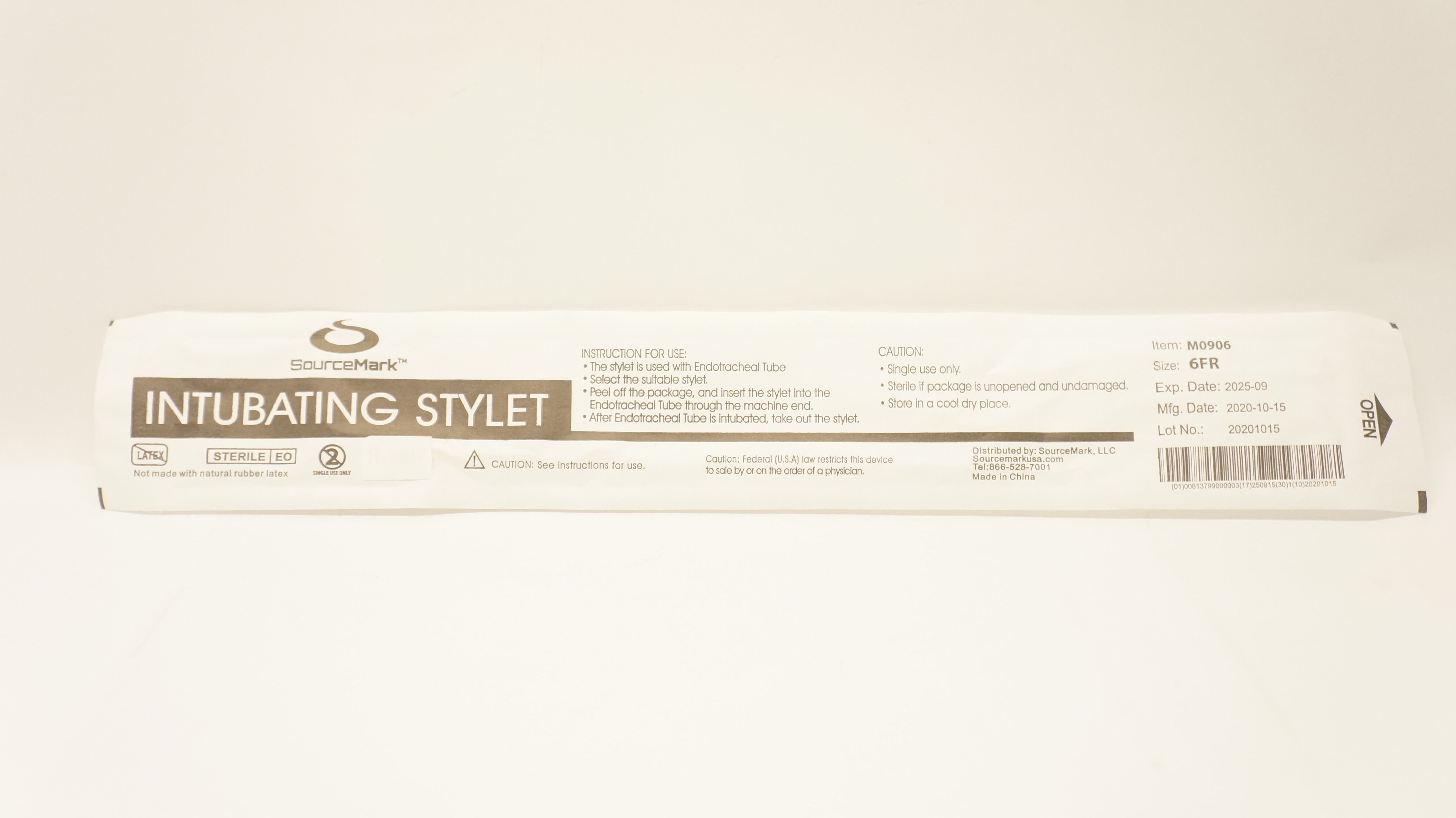 SourceMark M0906 Intubating Stylet 6Fr.
