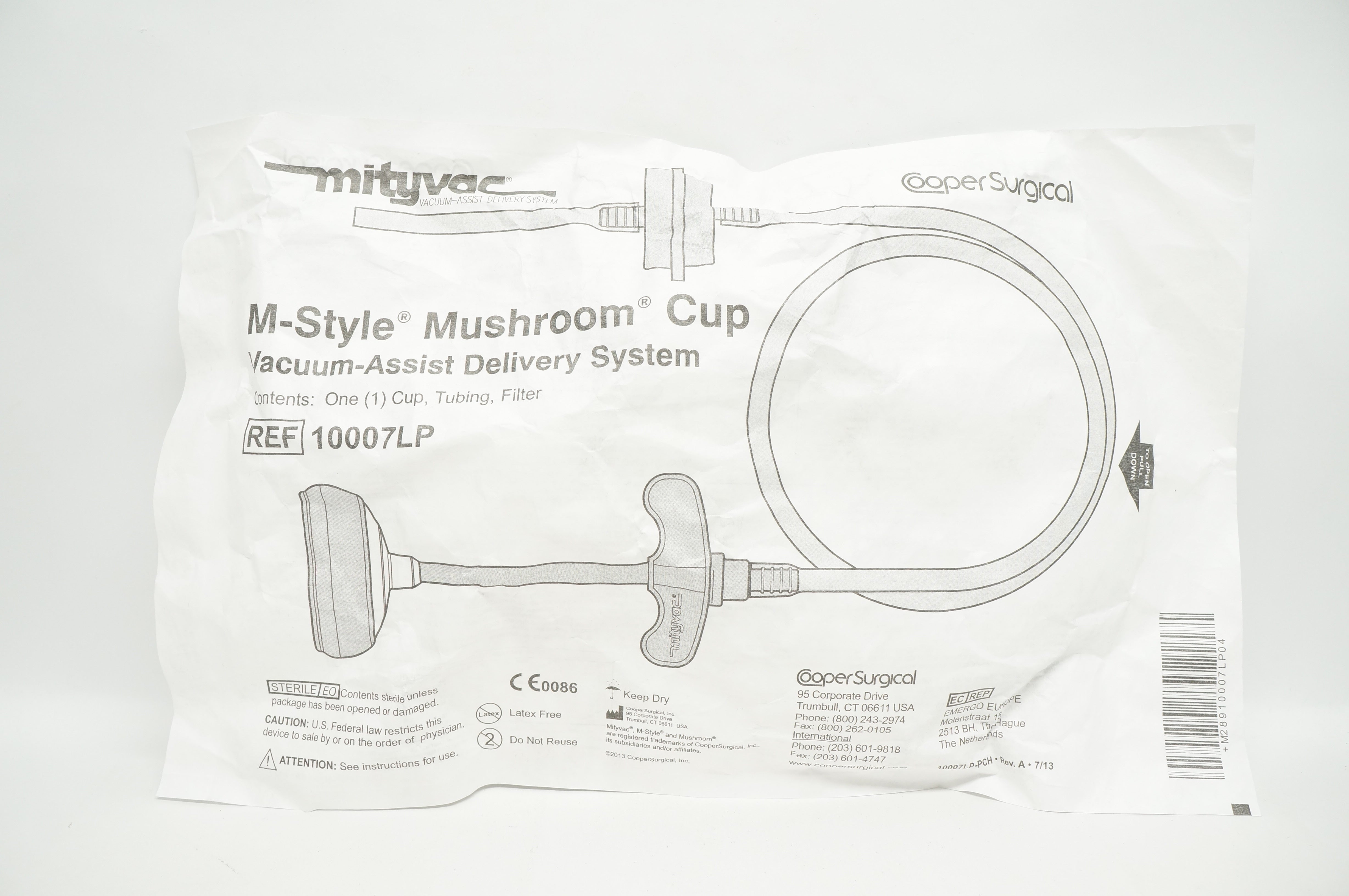 Cooper Surgical 10007LP M-Style Mushroom Cup Vacuum-Assist Delivery System