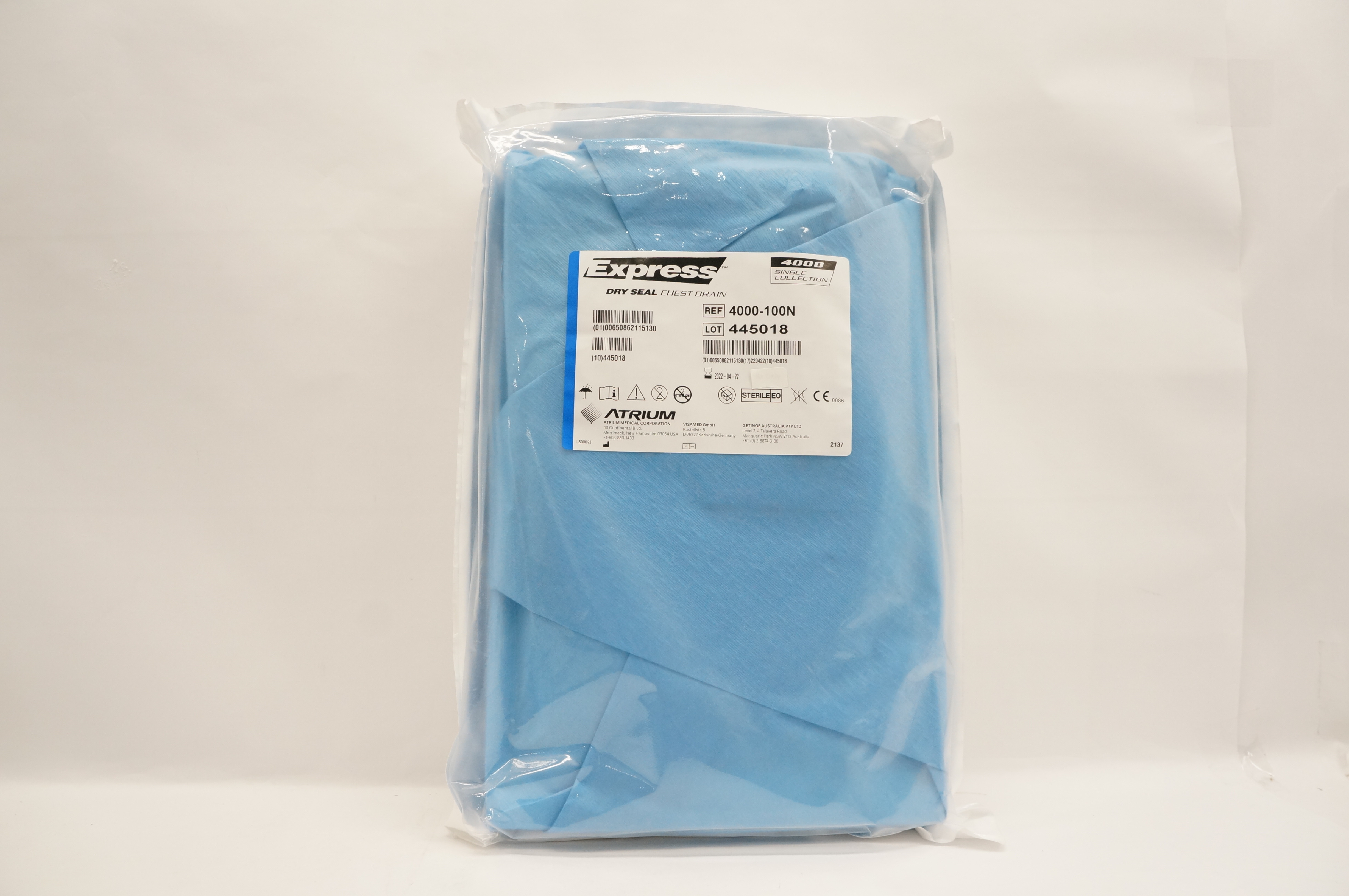 Atrium 4000-100N Express 4000 Single Collection Dry Seal Chest Drain