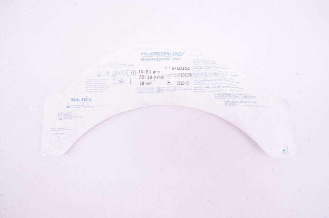 Teleflex 5-10316 Hudson RCI Sheridan Cuffed Tracheal Tube 8.0ID x 10.9ODx28mm(x)