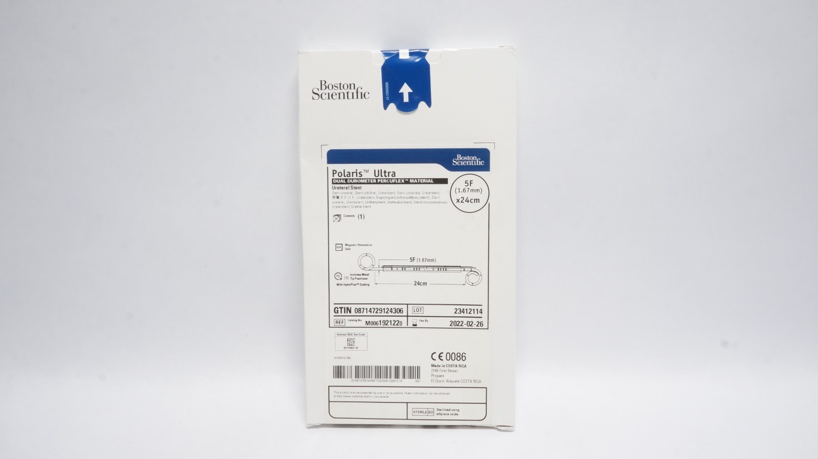 Boston Scientific M0061921220 Polaris Ultra Ureteral Stent 5F 24cm