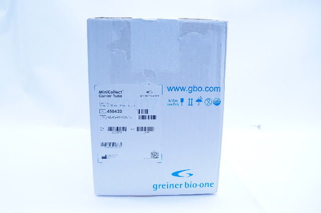 Greiner Bio-One 450420 MiniCollect Carrier Tube Clear 13 x 75 - Box of 1000