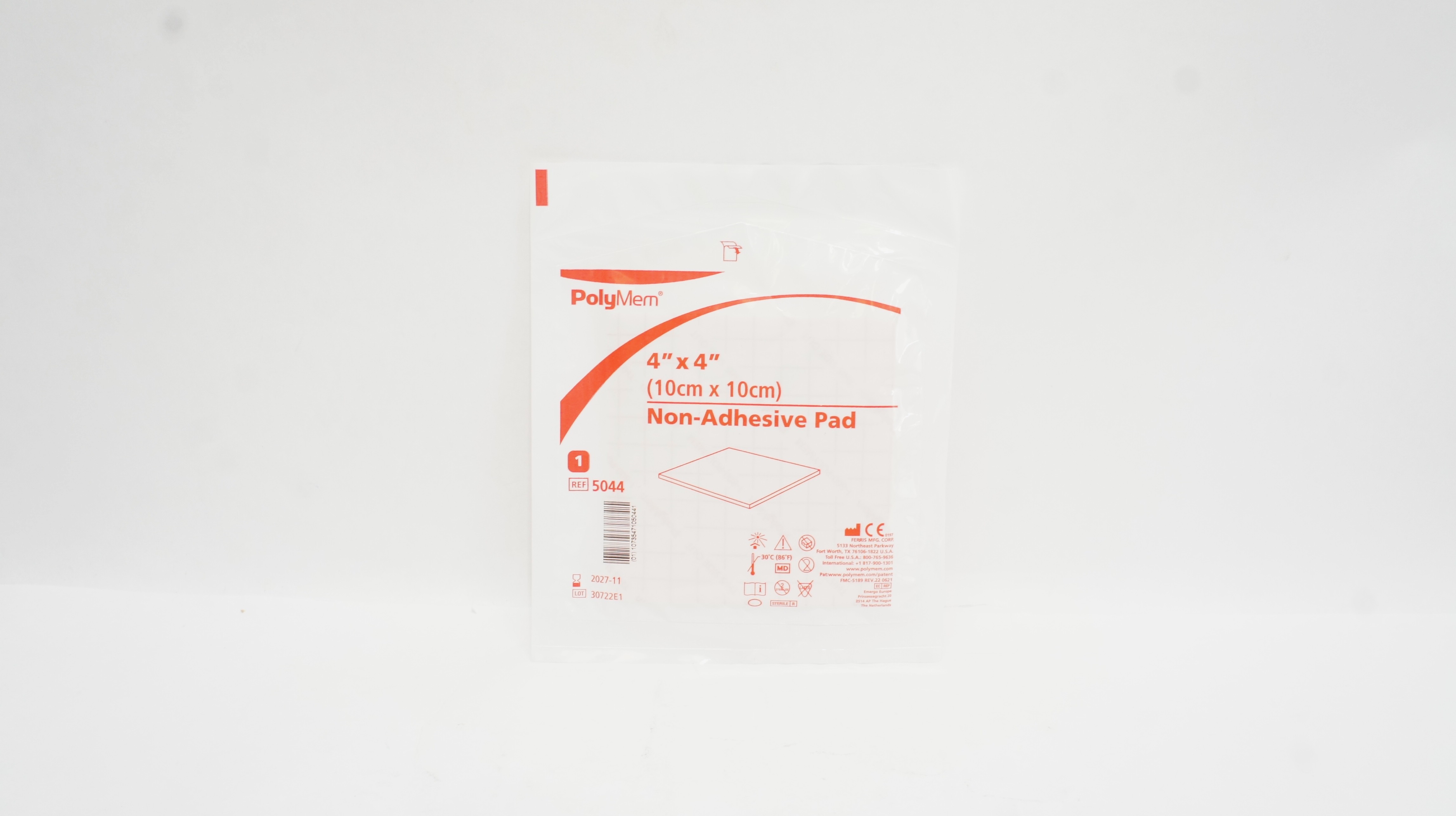 Ferris 5044 PolyMem Non-Adhesive Pad 4inch x 4inch