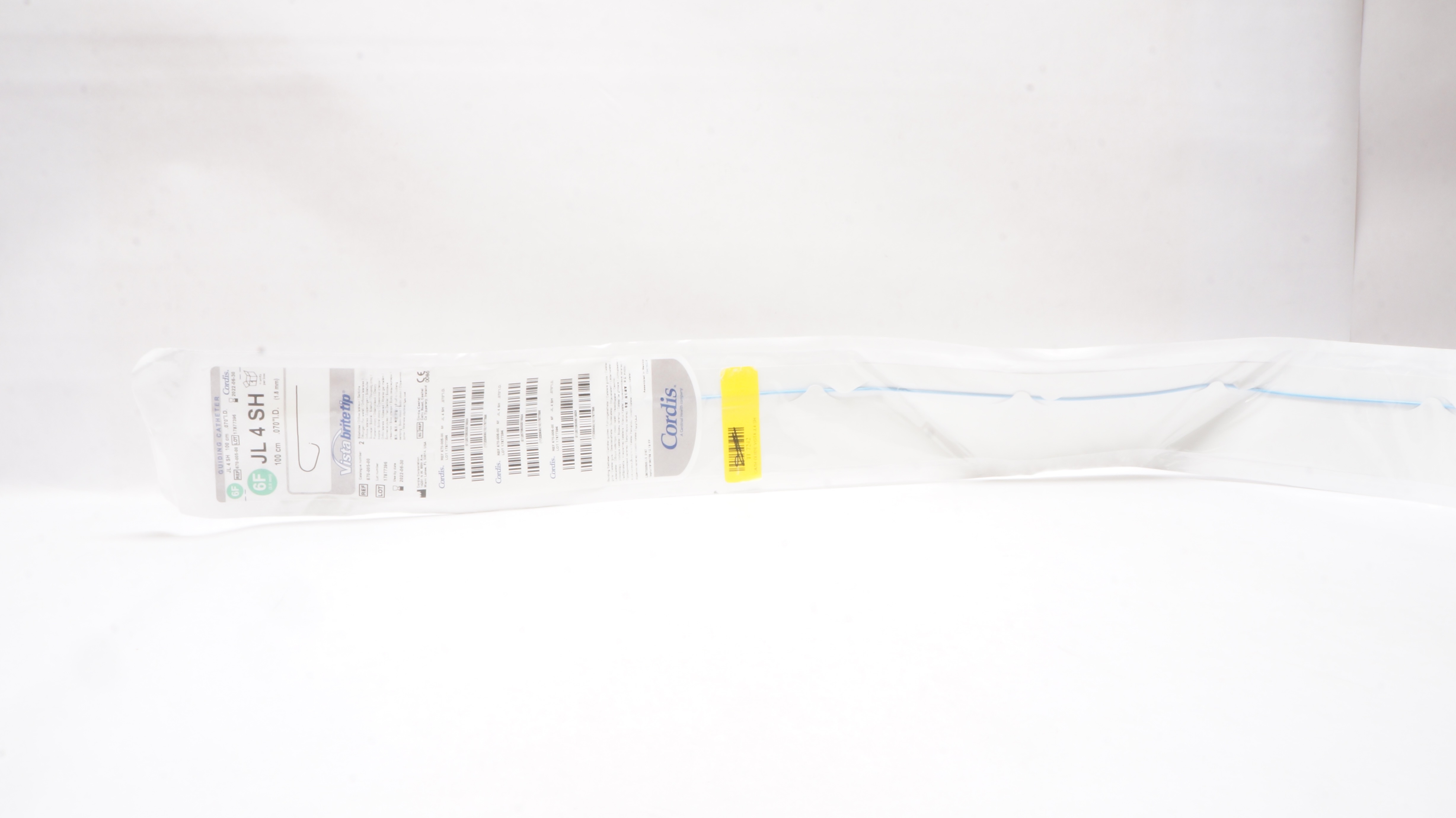 Cordis 670-005-00 Vista Britetip Guiding Cath. JL 4SH 6F x 100cm x .070inch (x)