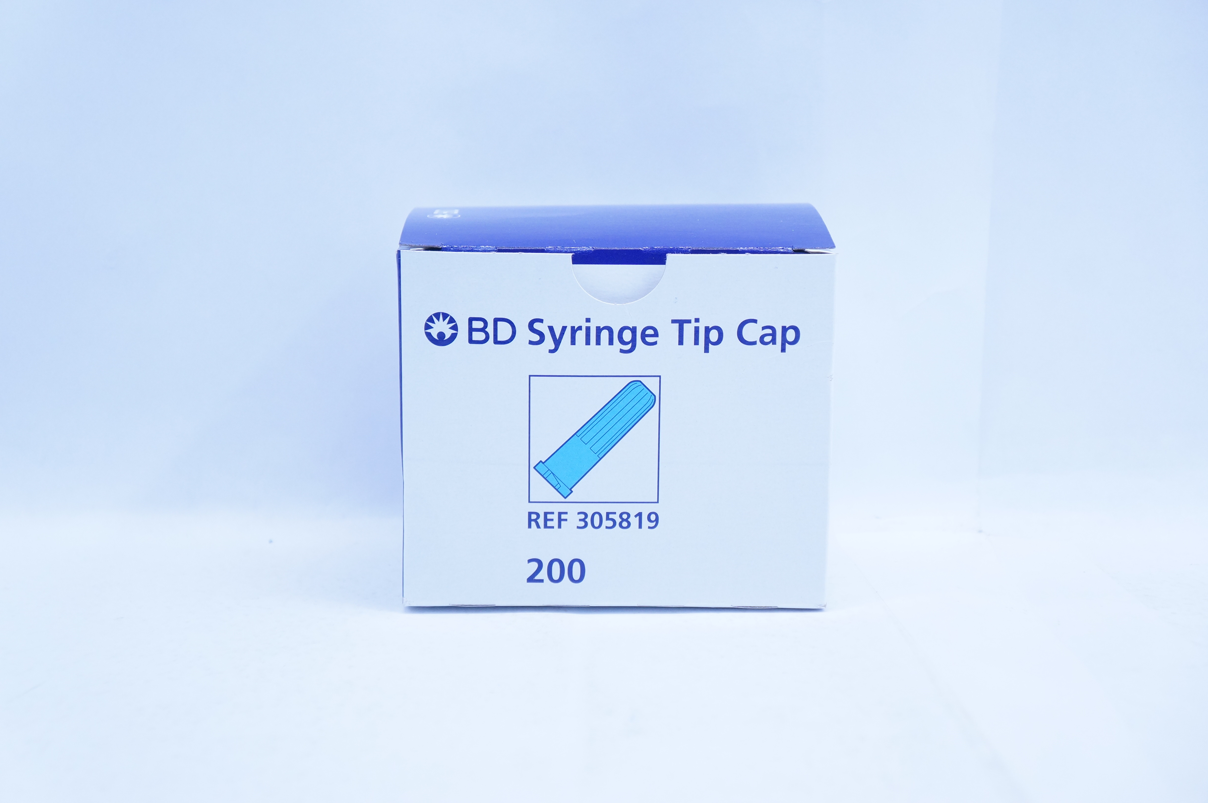 BD 305819 Syringe Tip Cap - Box of 200