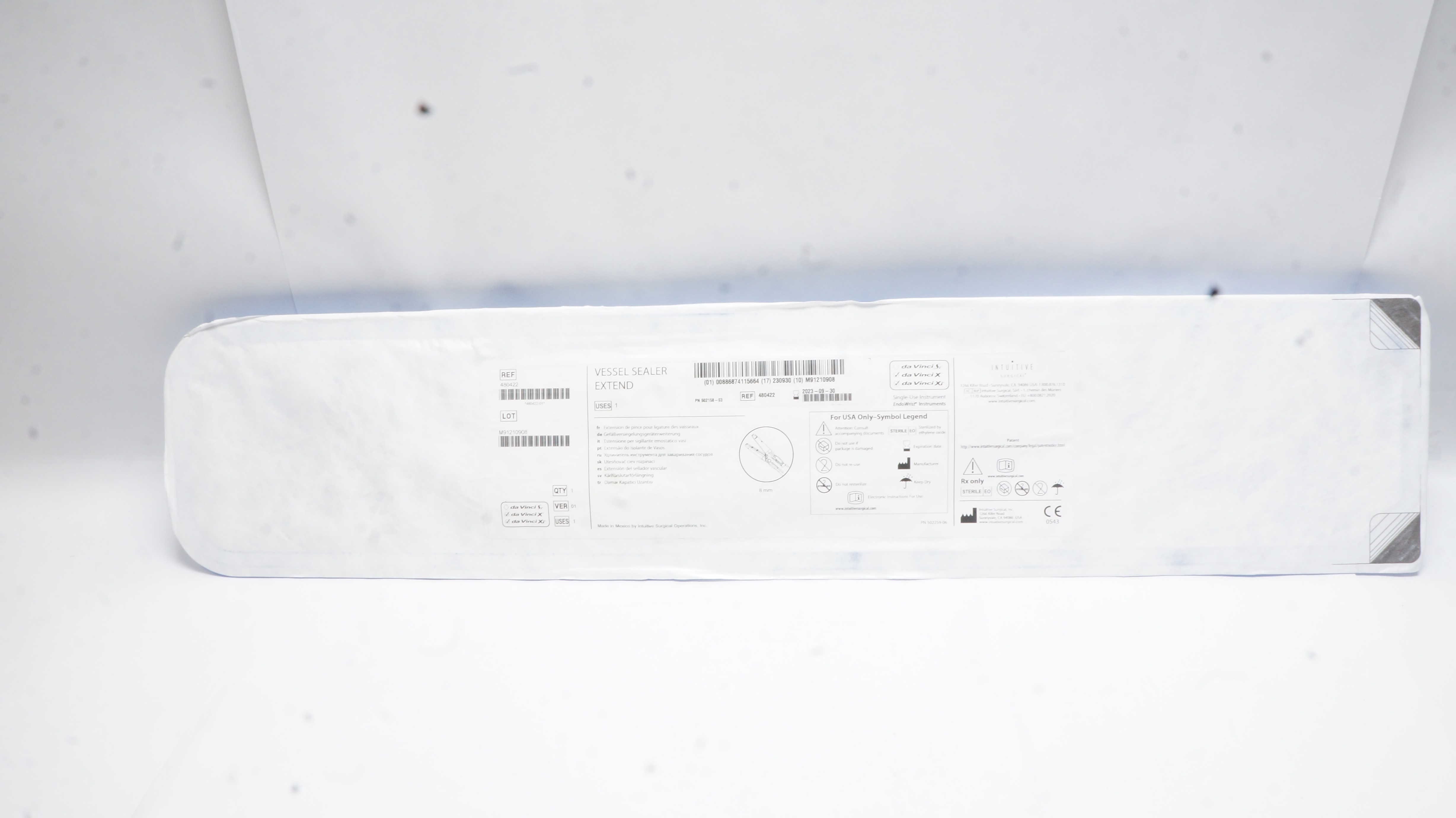 Intuitive Surgical 480422 Da Vinci X, Da Vinci Xi, Vessel Sealer Extend (x)