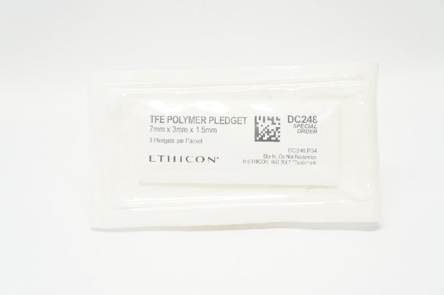 Ethicon DC248 TFE POLYMER PLEDGET 7mm x 3mm x 1.5mm - Packet of 3 (x)