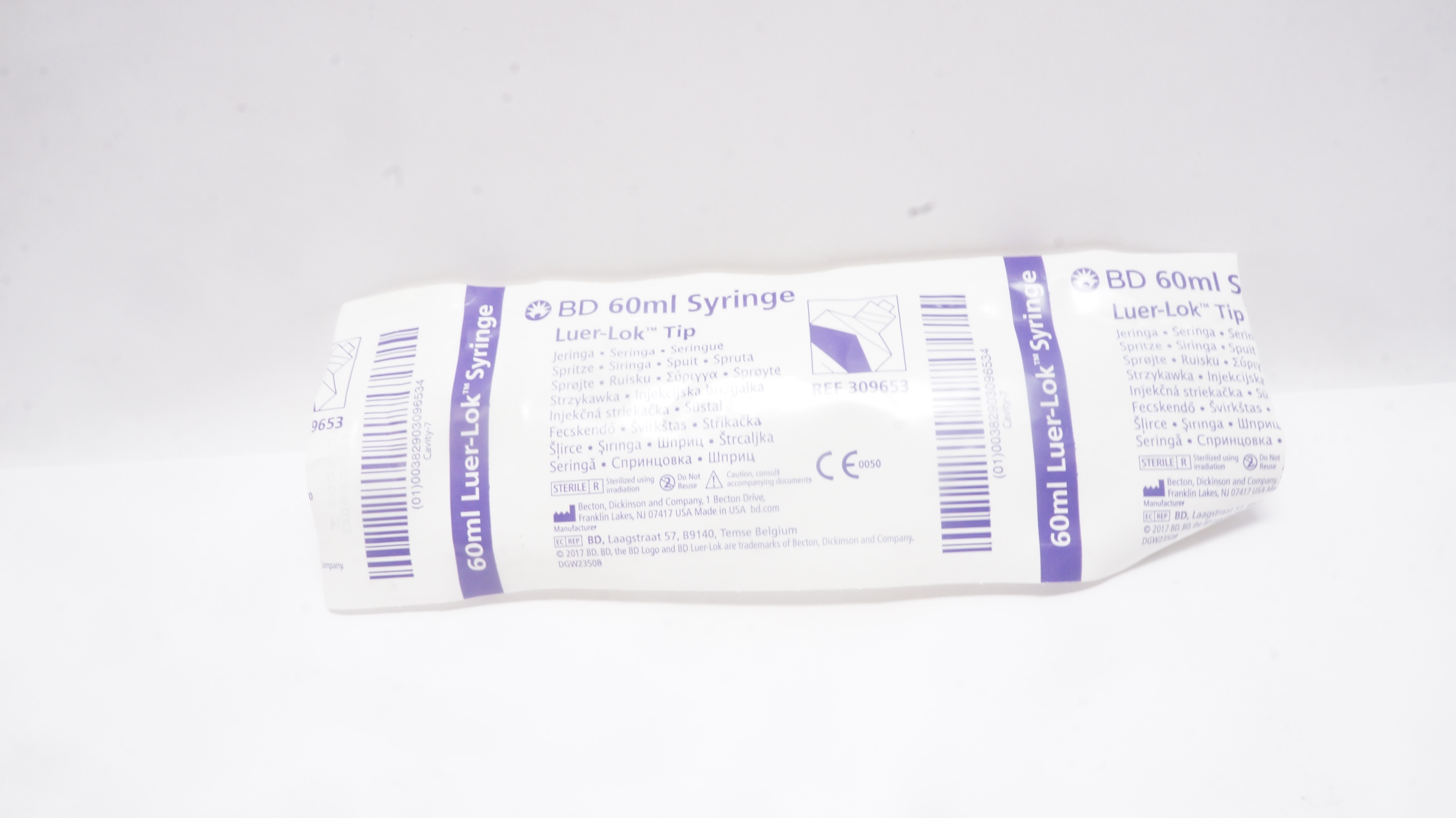 BD 309653 60ml Syringe Luer-Lok Tip (x)