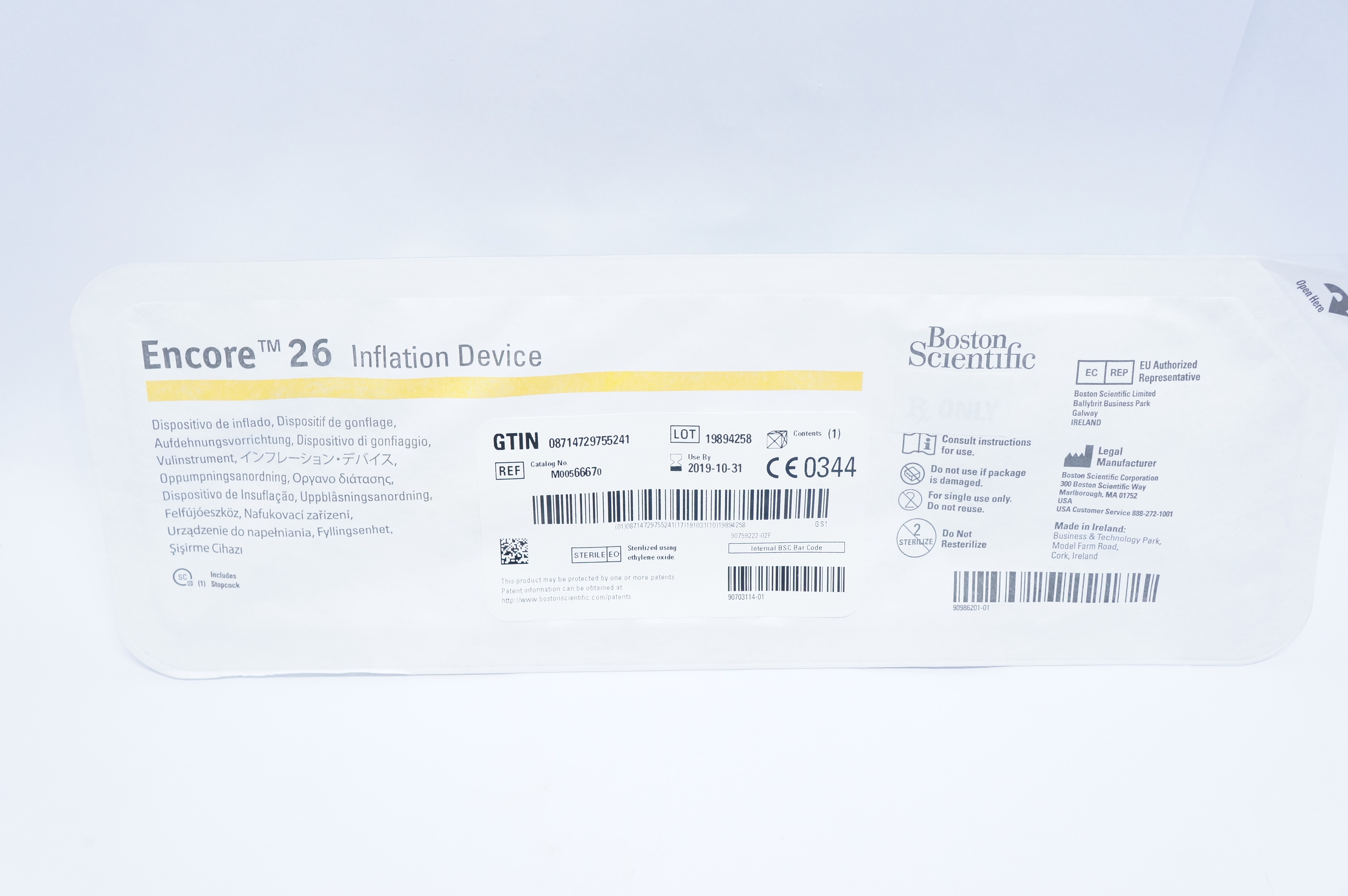 Boston Scientific 6667 Encore 26 Inflation Device (x)