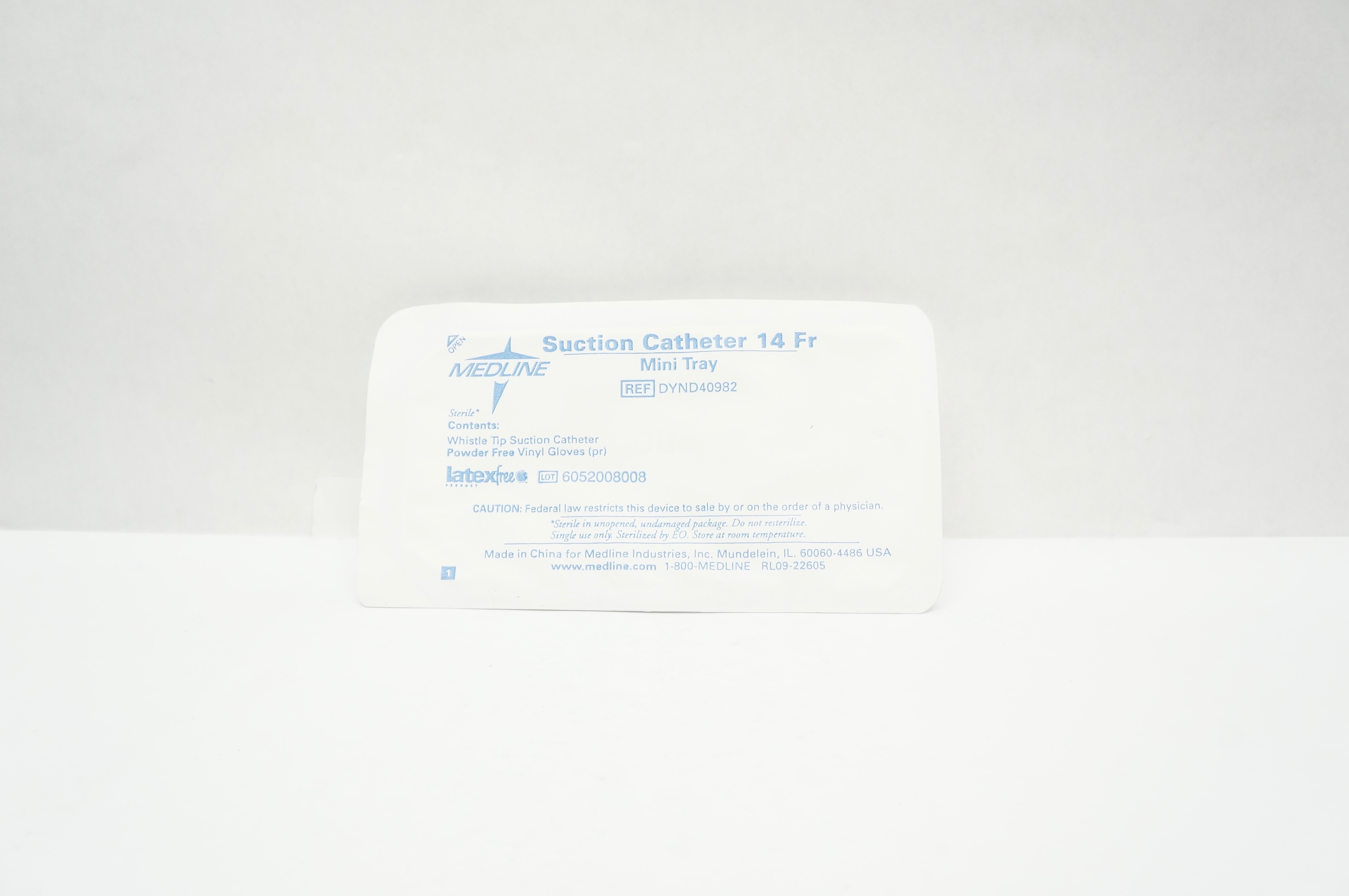 Medline DYND40982 14Fr Suction Cath. Mini Tray