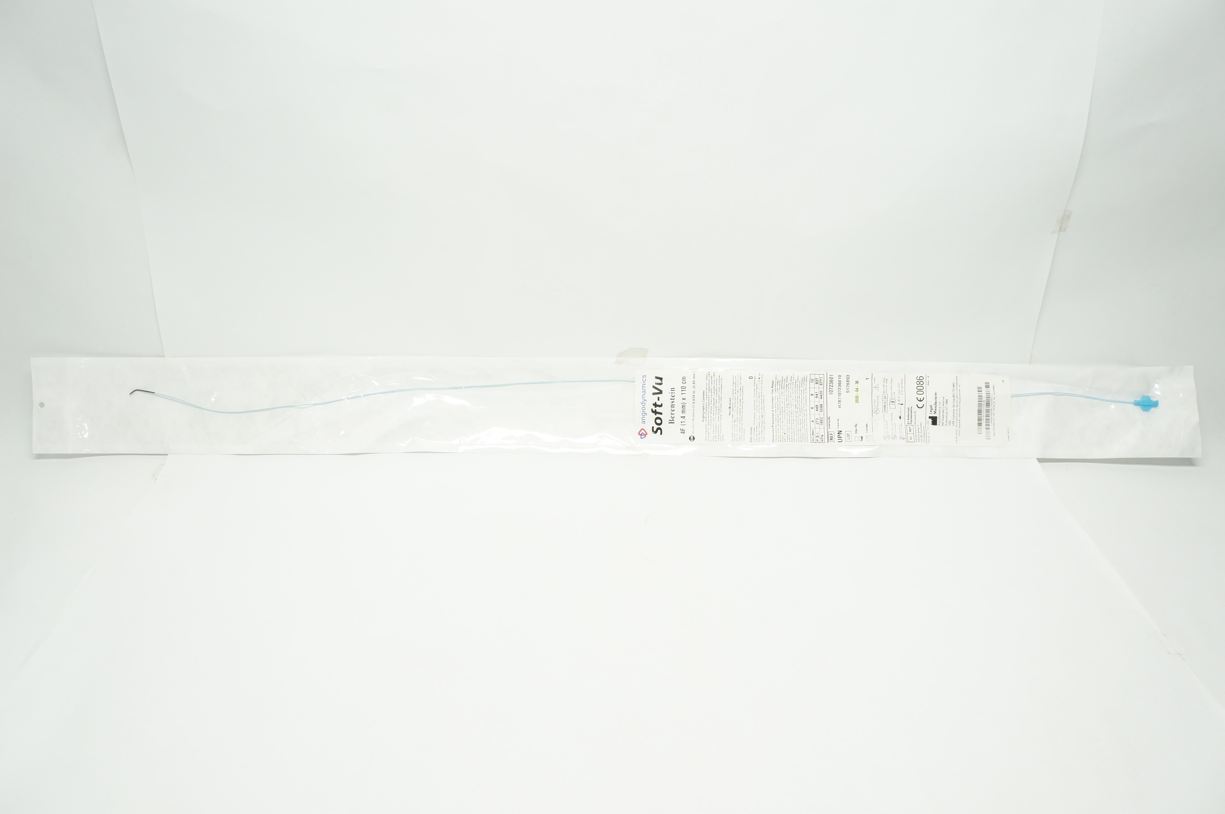 Angiodynamics 10723601 Soft-VU Angiographic Cath. 4F x 0.35inch x 110cm (x)