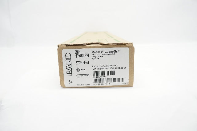 Bard 175806N Lubri-Sil All-Silicone Foley Cath. 6Fr. x 1.5cc (x) - Box of 12