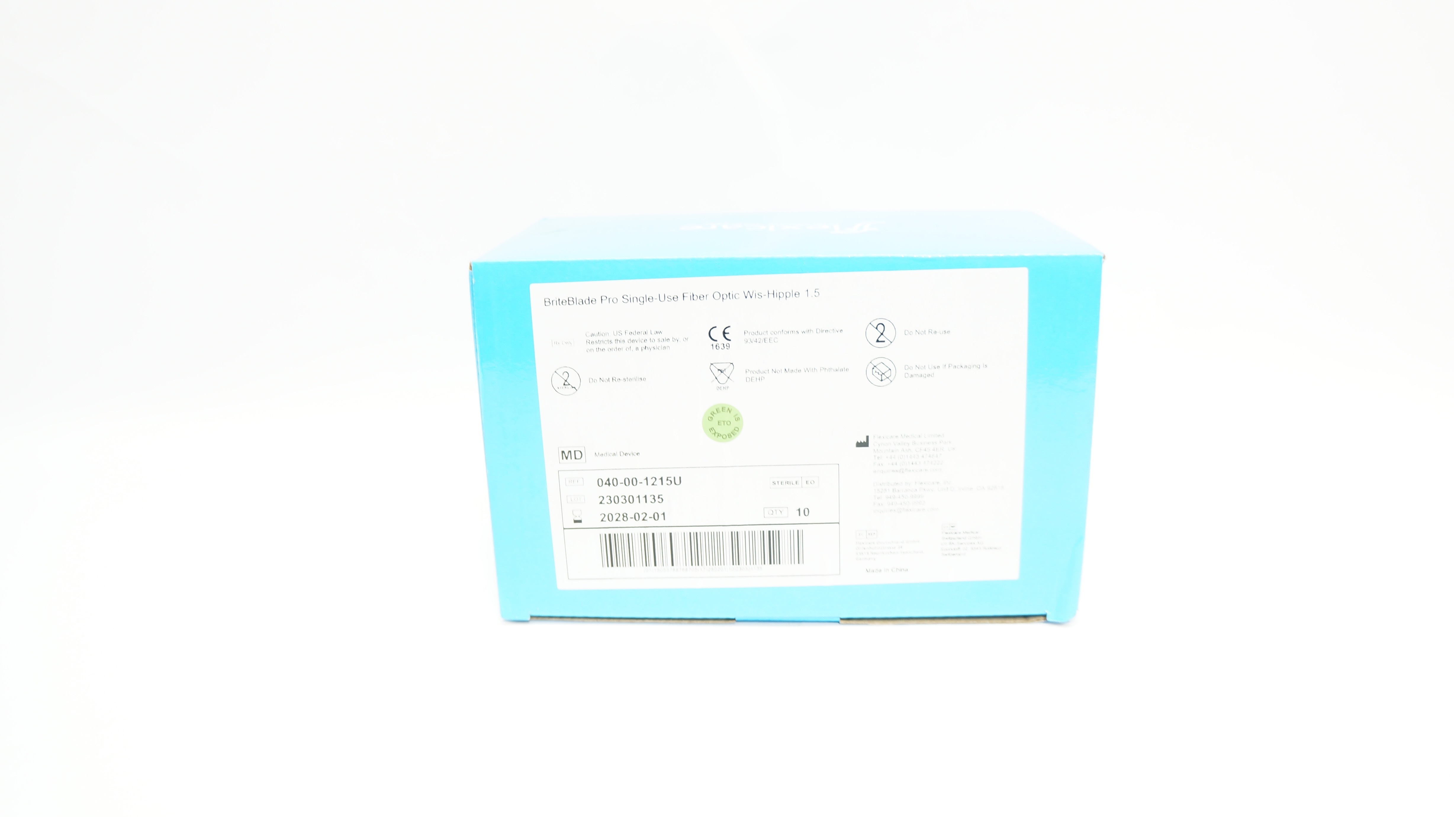 Flexicare 040-00-1215U BriteBlade Pro Fiber Optic Wis-Hipple 1.5 - Box of 10