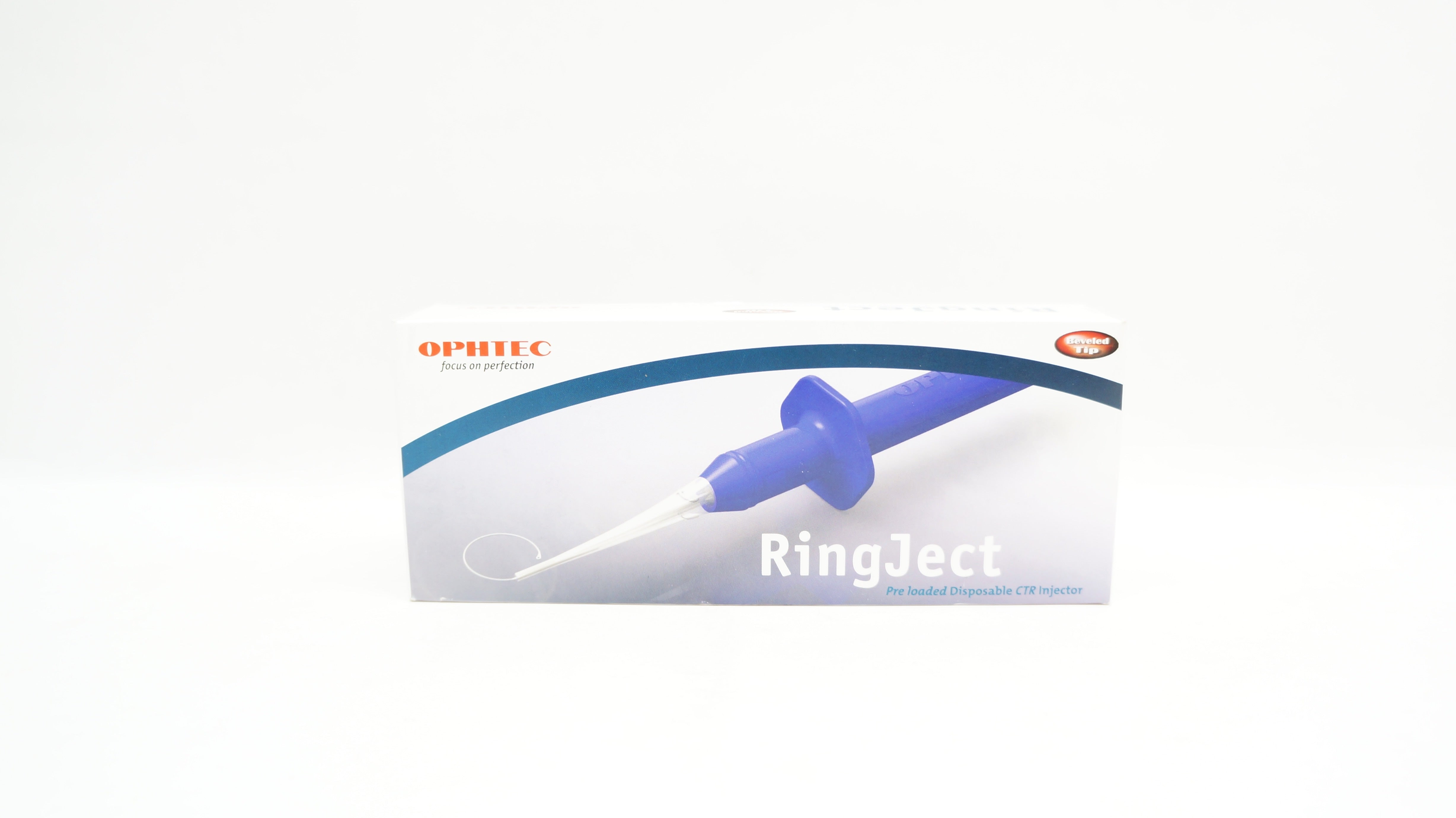 Ophtec BV 376US1G RingJect 13/11 Pre Loaded Disposable CTR Injector, Beveled Tip