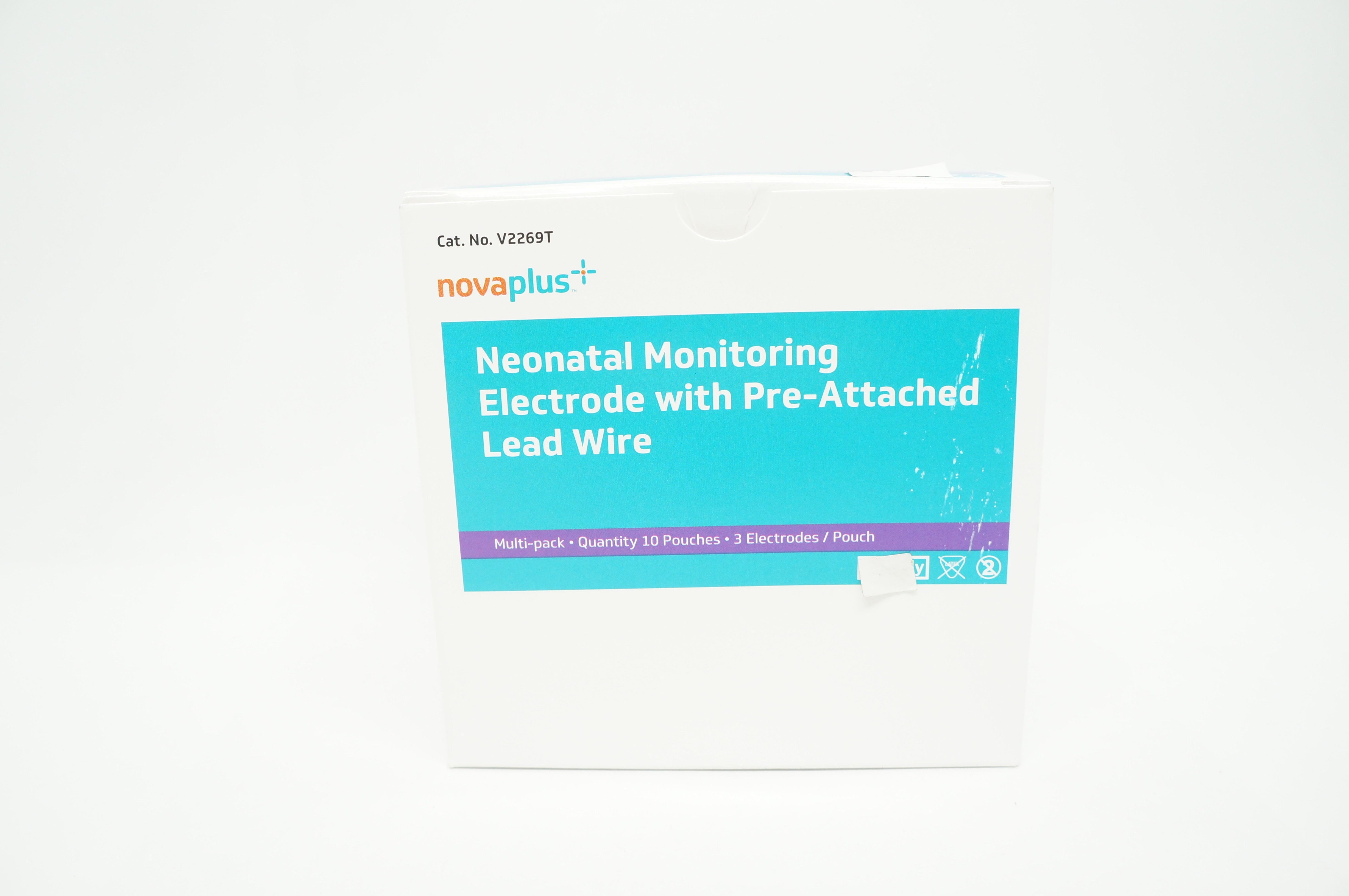 3M V2269T Novaplus Neonatal Monitoring Electrode With Lead Wire - Box of 10