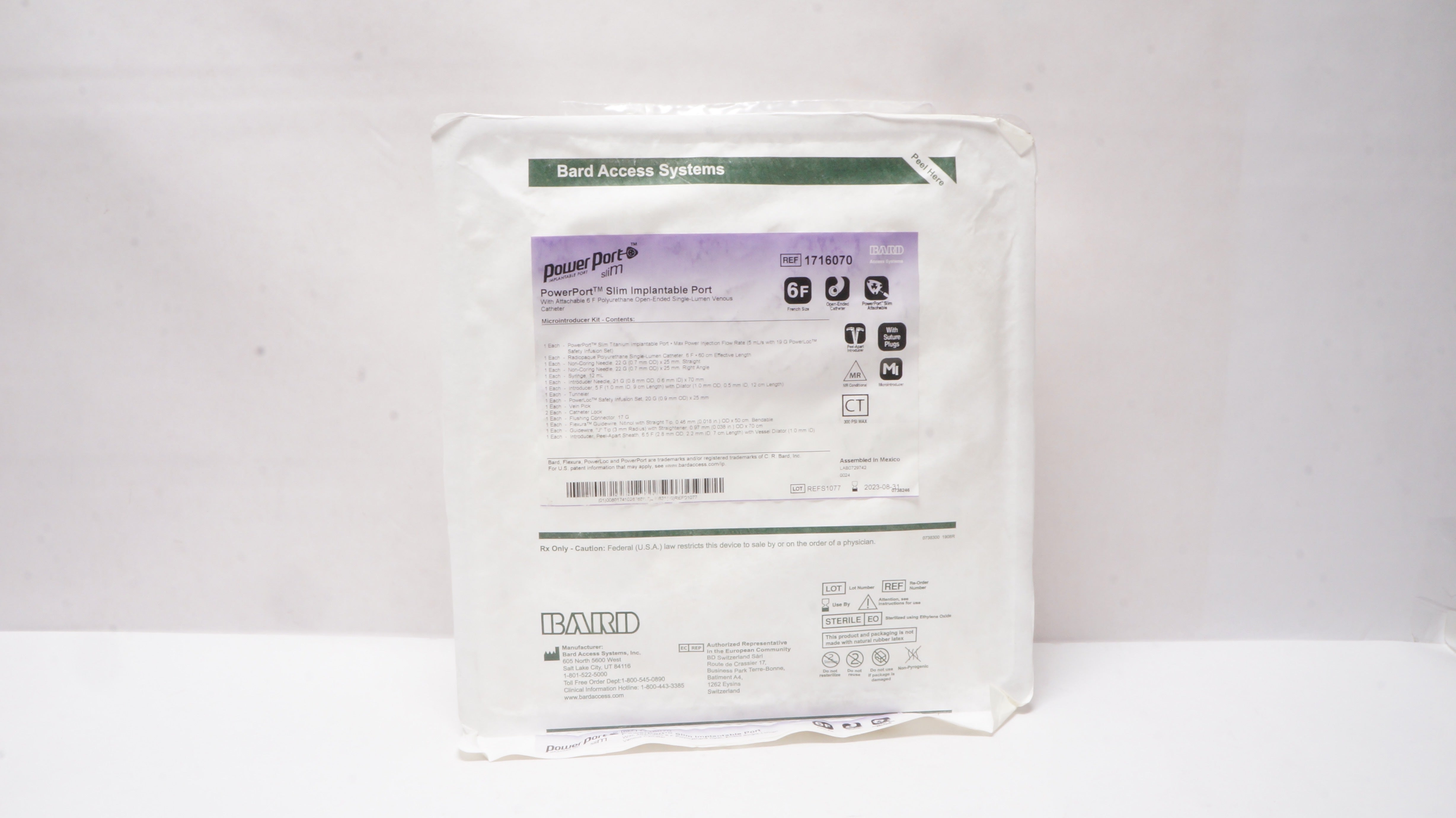 Bard 1716070 Power Port Slim Implantable Port 6F x 60cm (x)