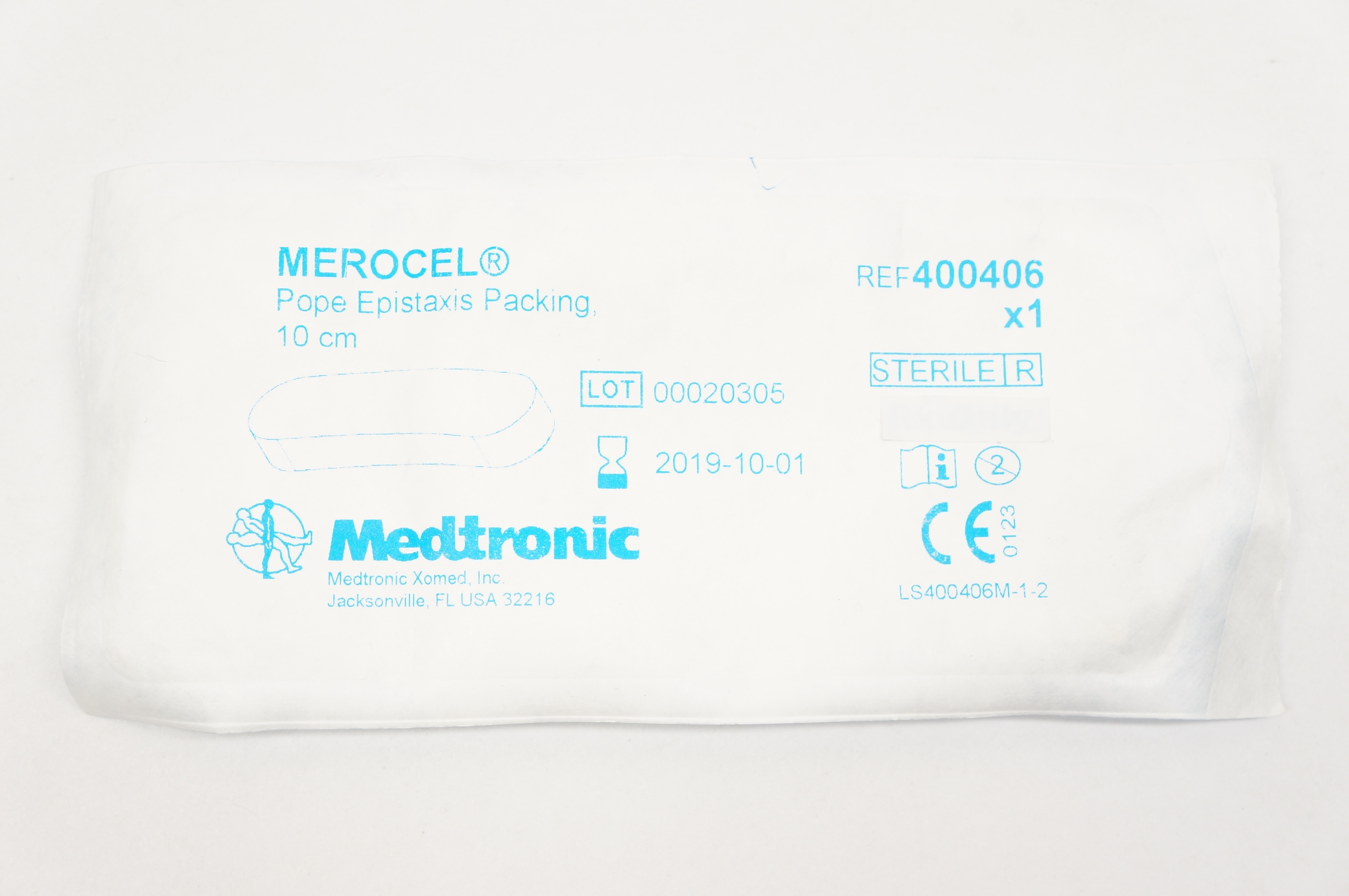 Medtronic 400406 MEROCEL Pope Epistaxis Packing 10cm (x)