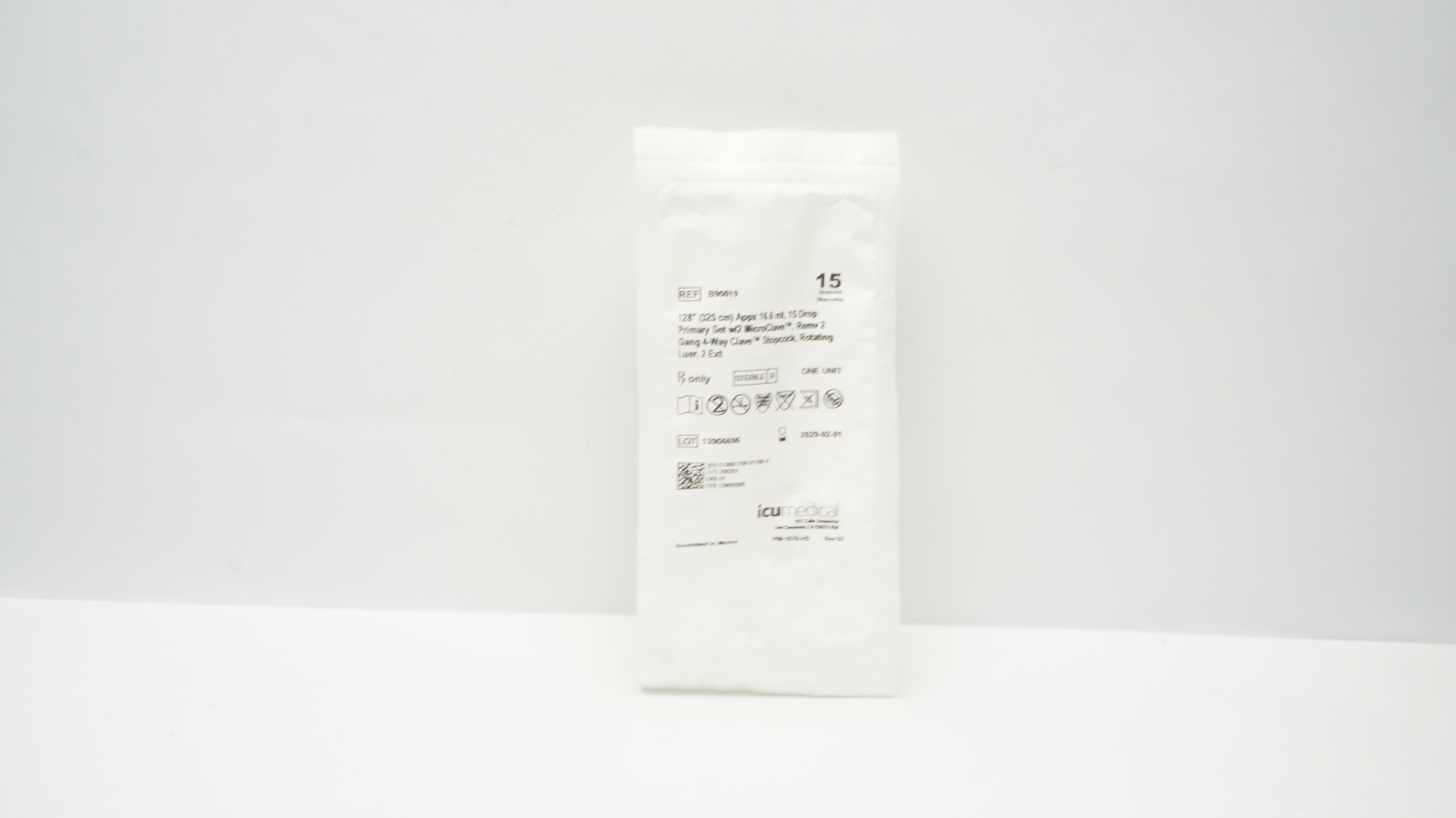 ICU Medical B90019 128In Appx 16.6ml, Primary 15 Drop