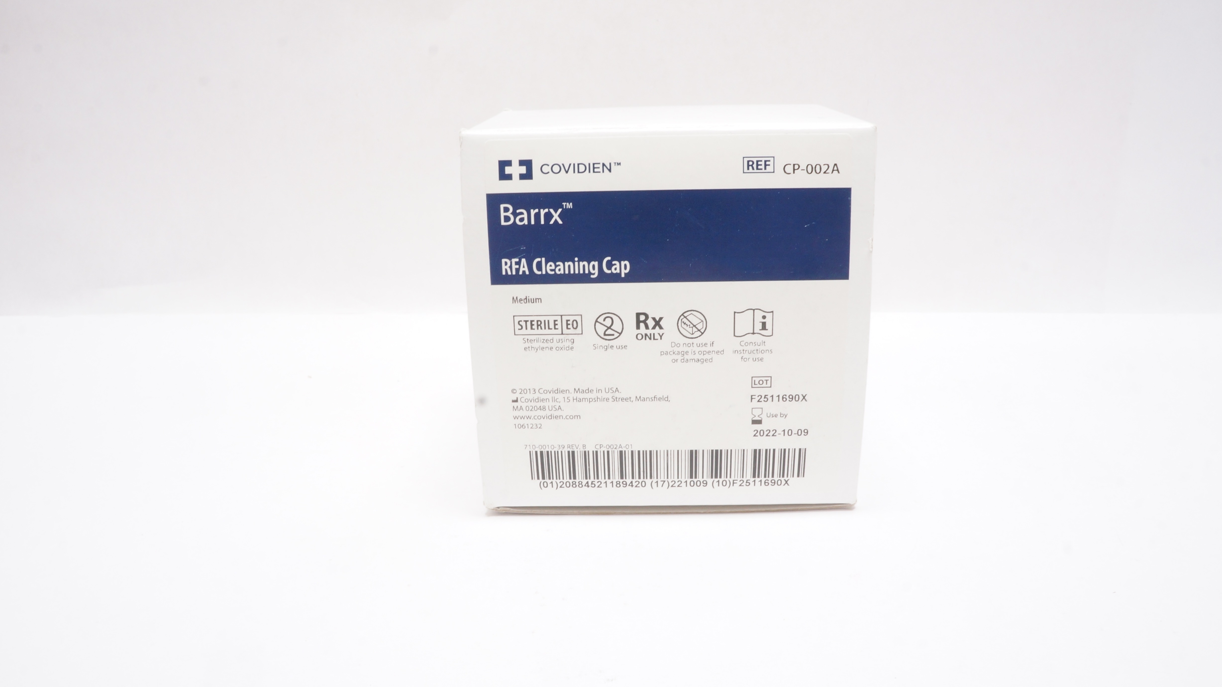 Covidien CP-002A Barrx RFA Cleaning Cap, Medium (x) - Box of 10
