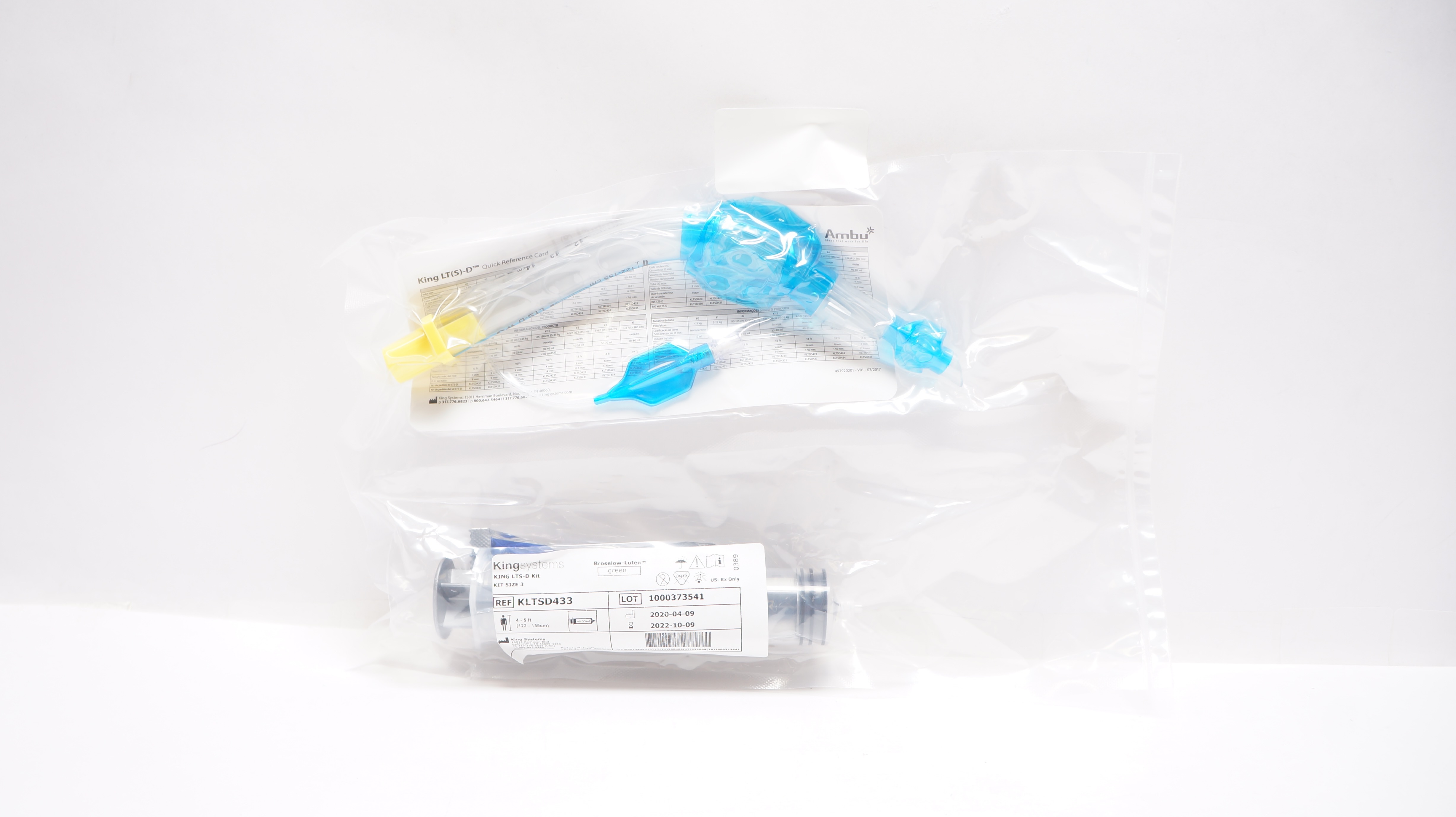 King Systems KLTSD433 King LTS-D Kit, Green, Size 3, 4 - 5Ft, 40-55mL (x)