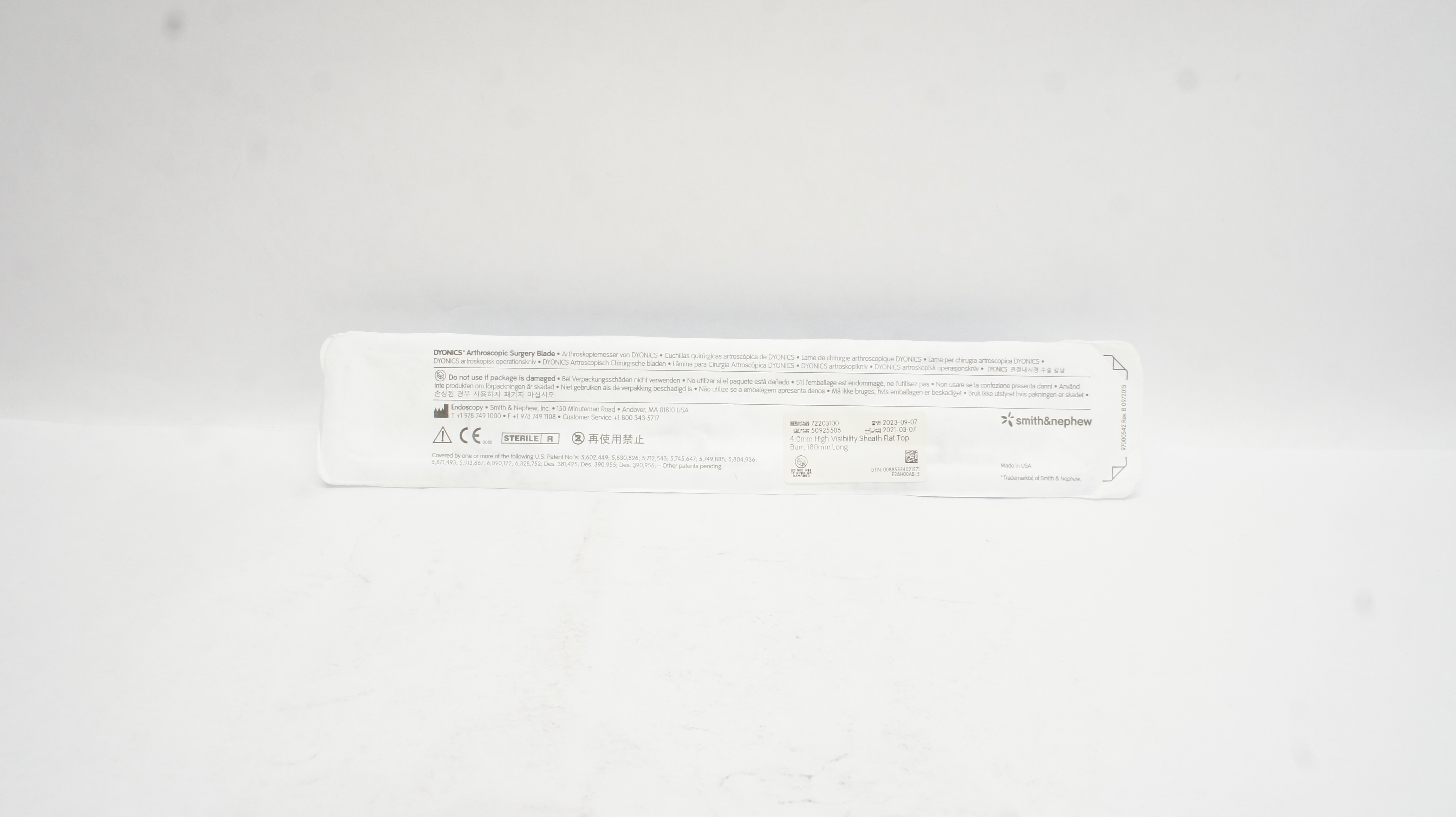 Smith&Nephew 72203130 Arthroscopic Surgery Blade 4.0mm,180mm Long (x)