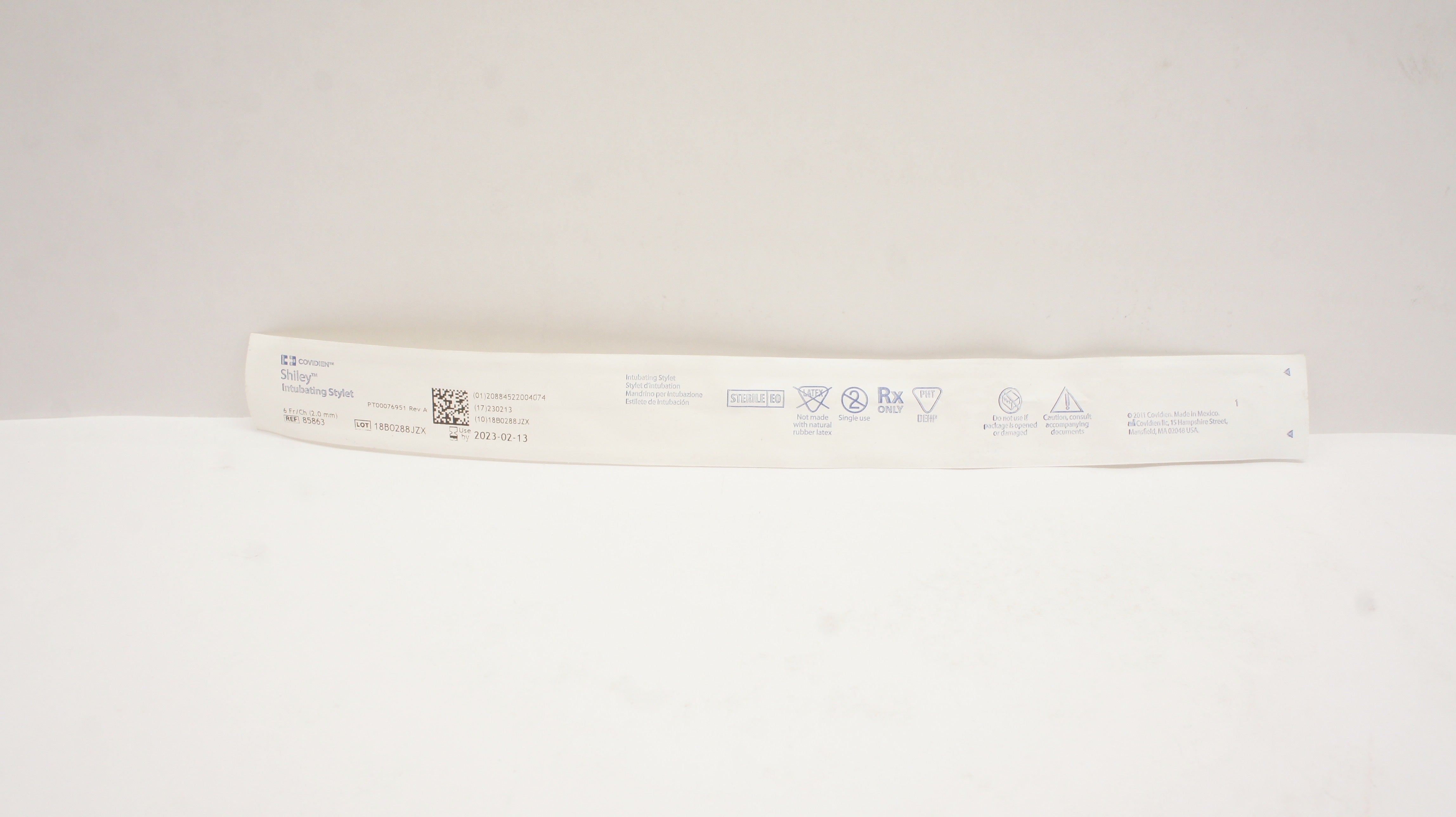 Covidien 85863 Shiley Intubating Stylet 6Fr/Ch (x)