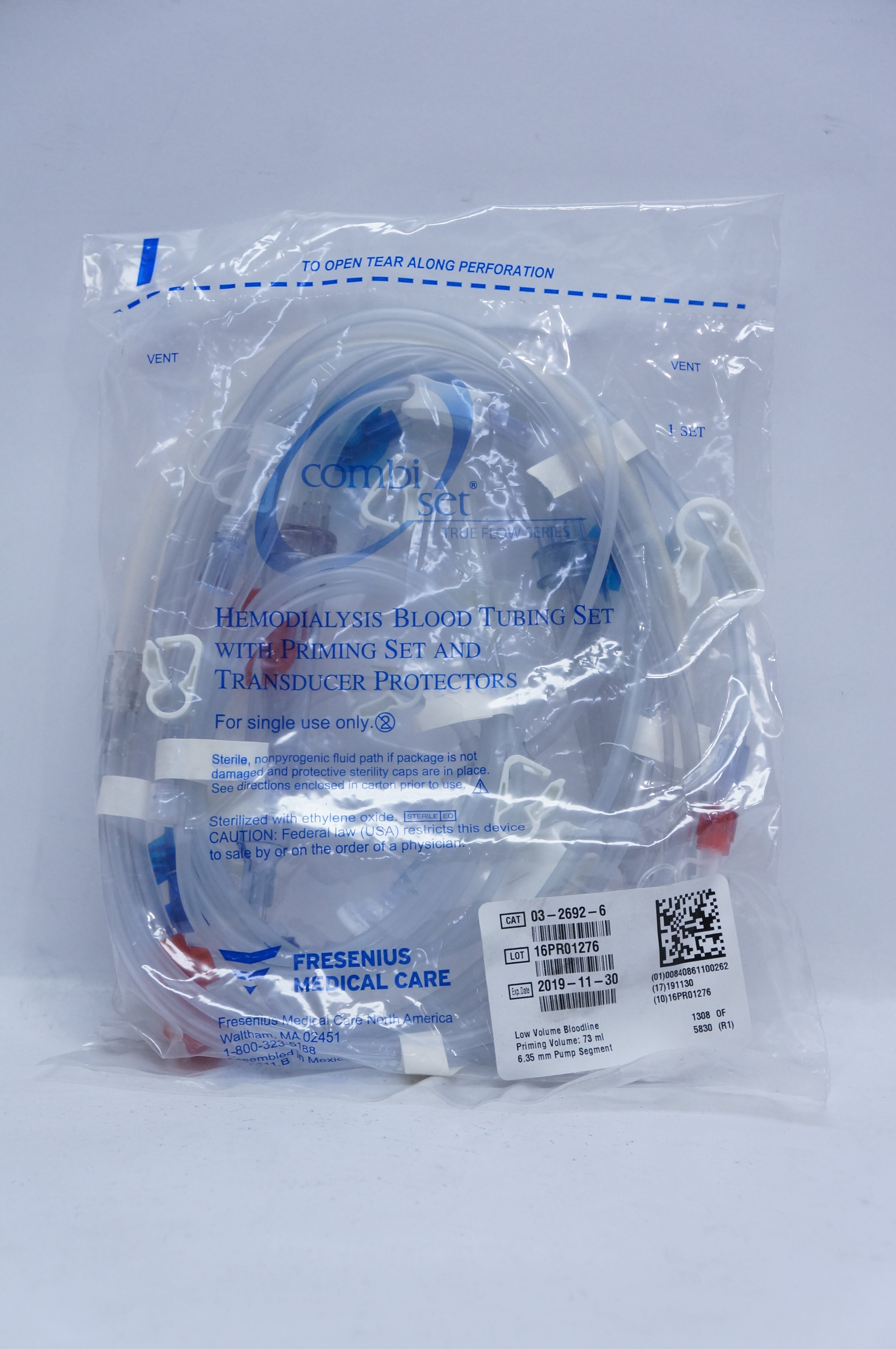 Fresenius Medical Care 03-2692-6 Hemodialysis Blood Tubing Sets 6.35mm (x)