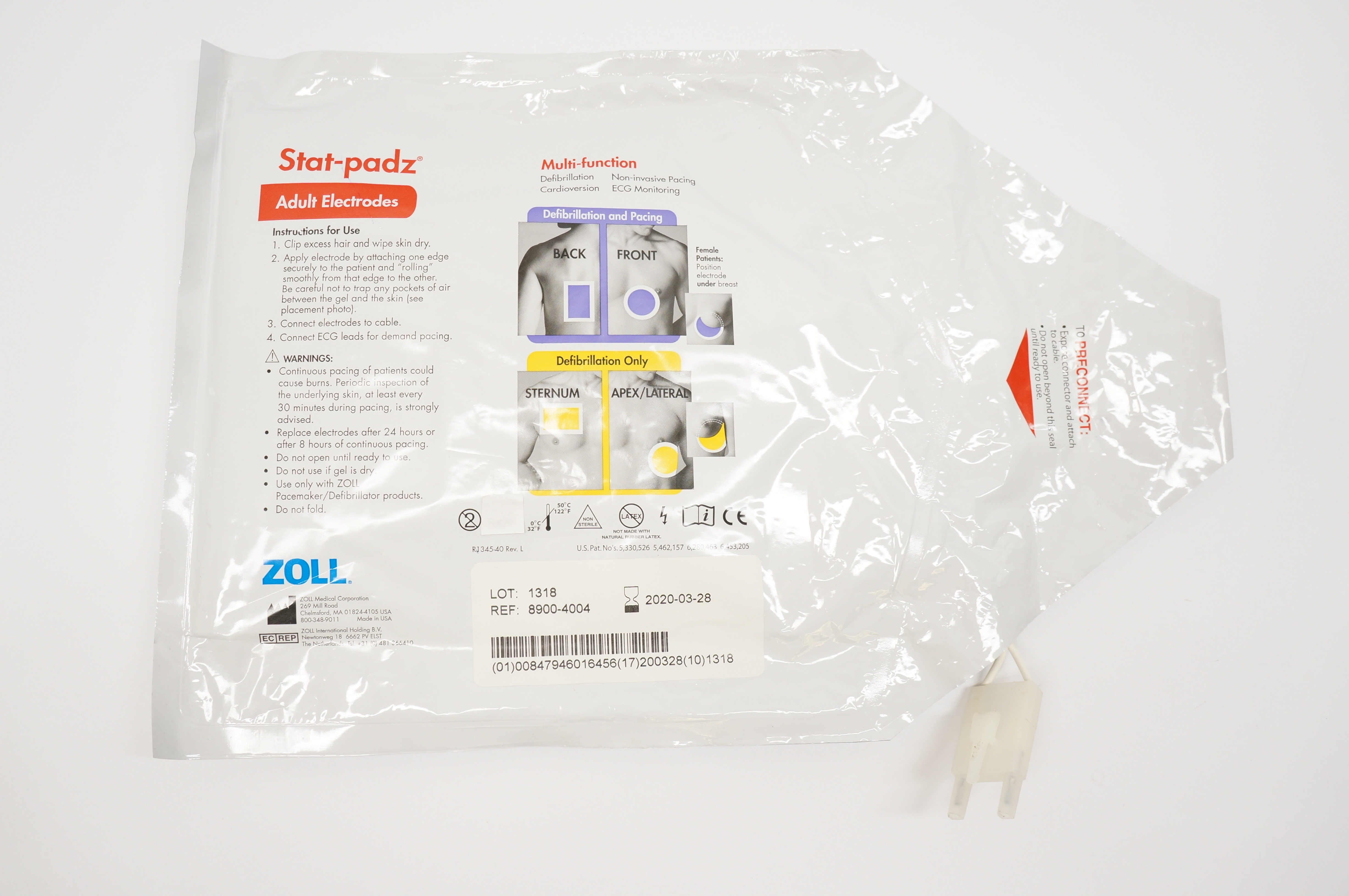 ZOLL 8900-4004 Stat-padz Adult Electrodes (x)