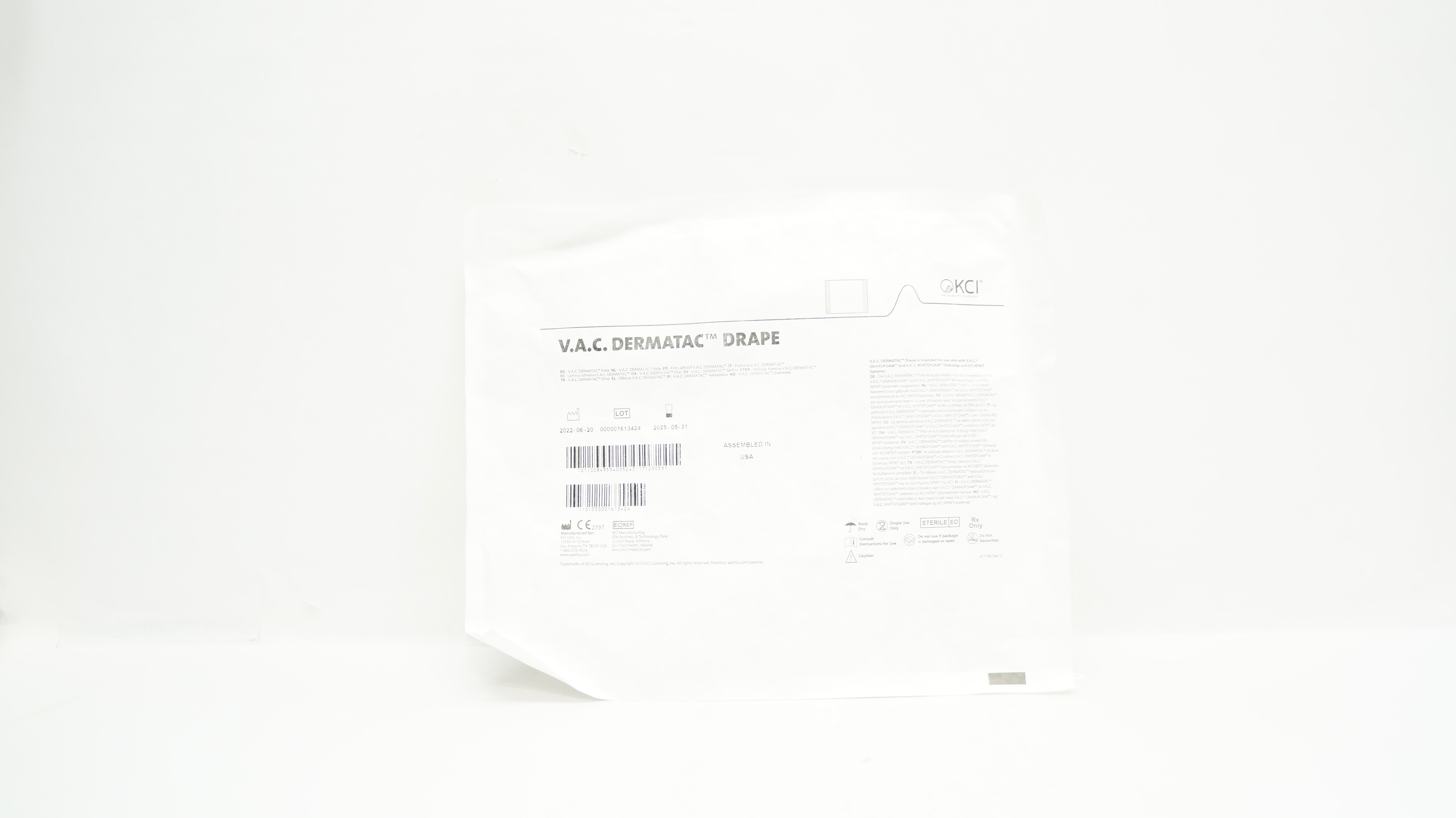 KCI Acelity V.A.C. Dermatac Drape