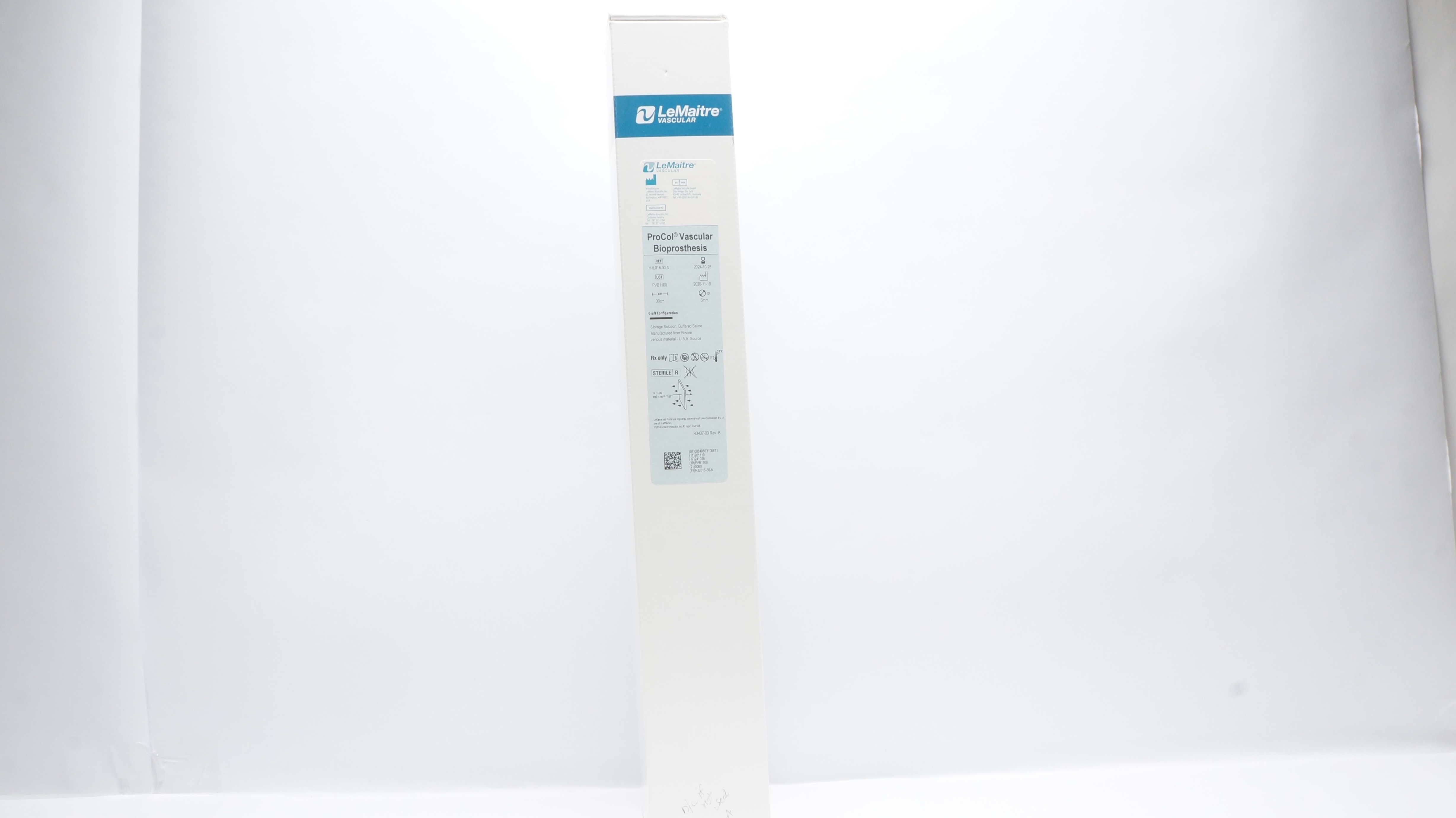 LeMaitre HJL016-30-N ProCol Vascular Bioprosthesis 6mm x 30cm (x)