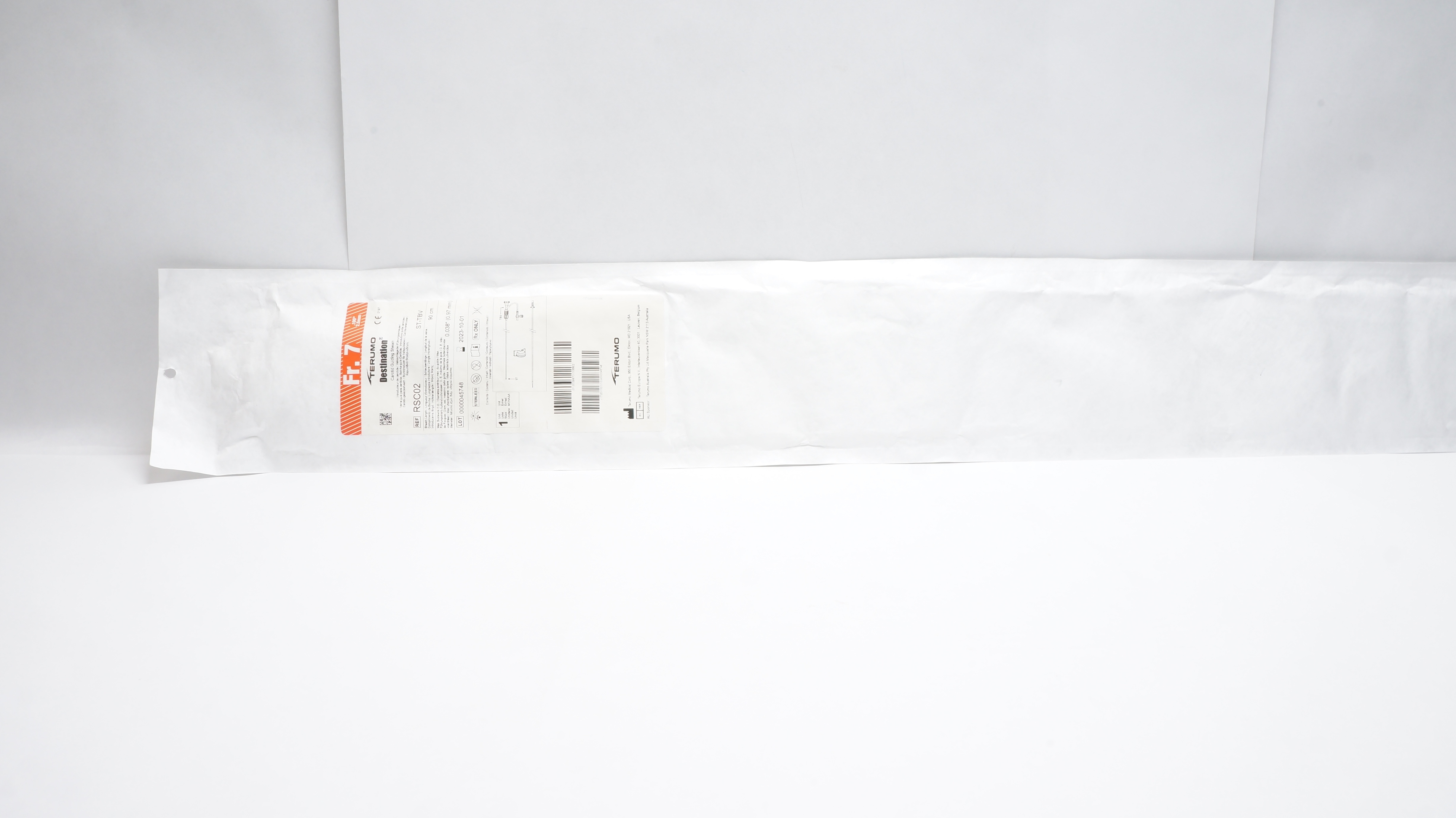 Terumo RSC02 Destination Carotid Guiding Sheath 7Fr x .038inch x 90cm (x)