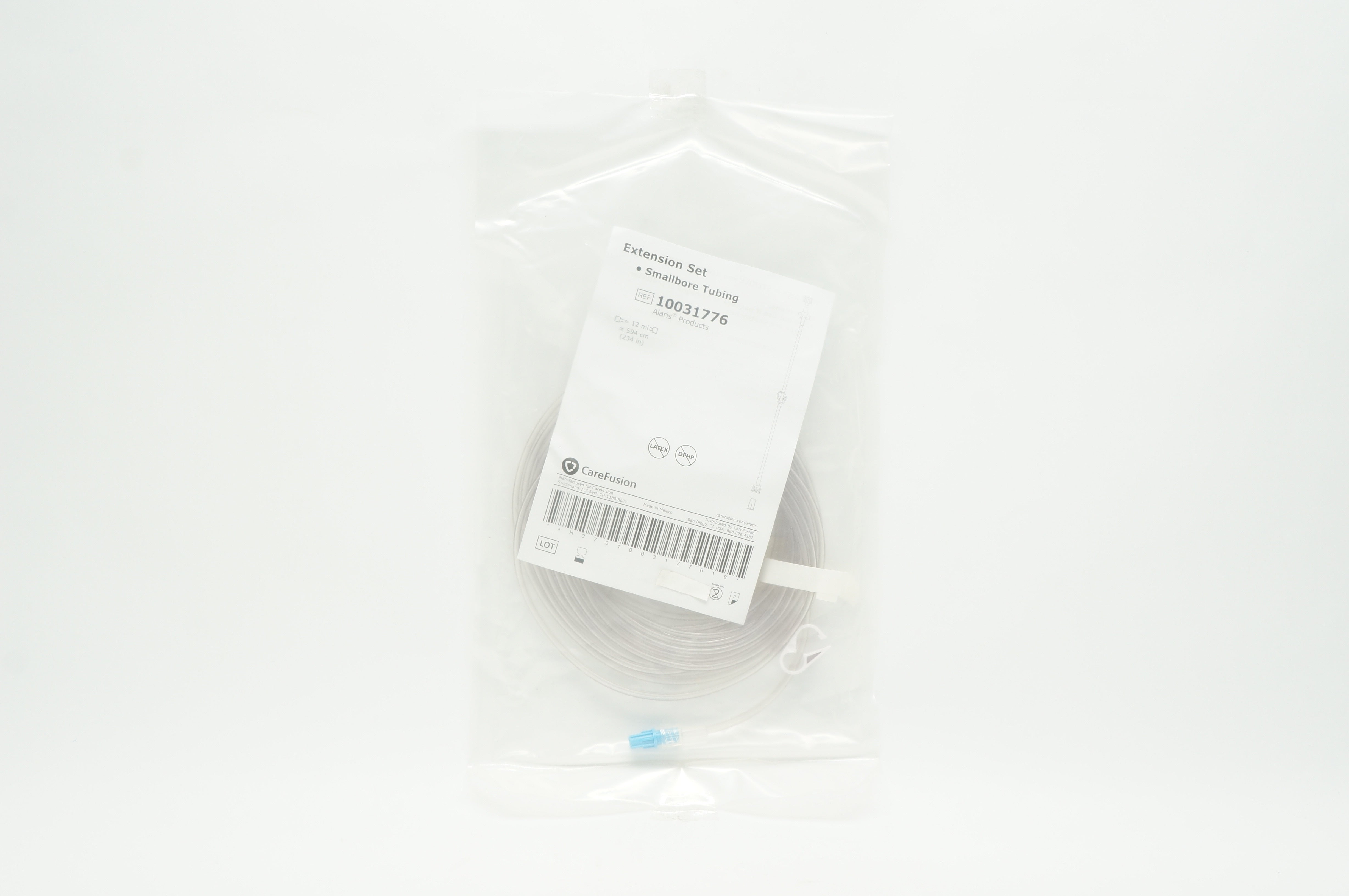 CareFusion 10031776 Alaris Extension Set Smallbore Tubbing 12mL x 234inch (x)