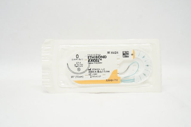 Ethicon X424 0 Ethibond Excel Polyester Stre CT-1 36mm 1/2c Taperpoint 30inch(x)