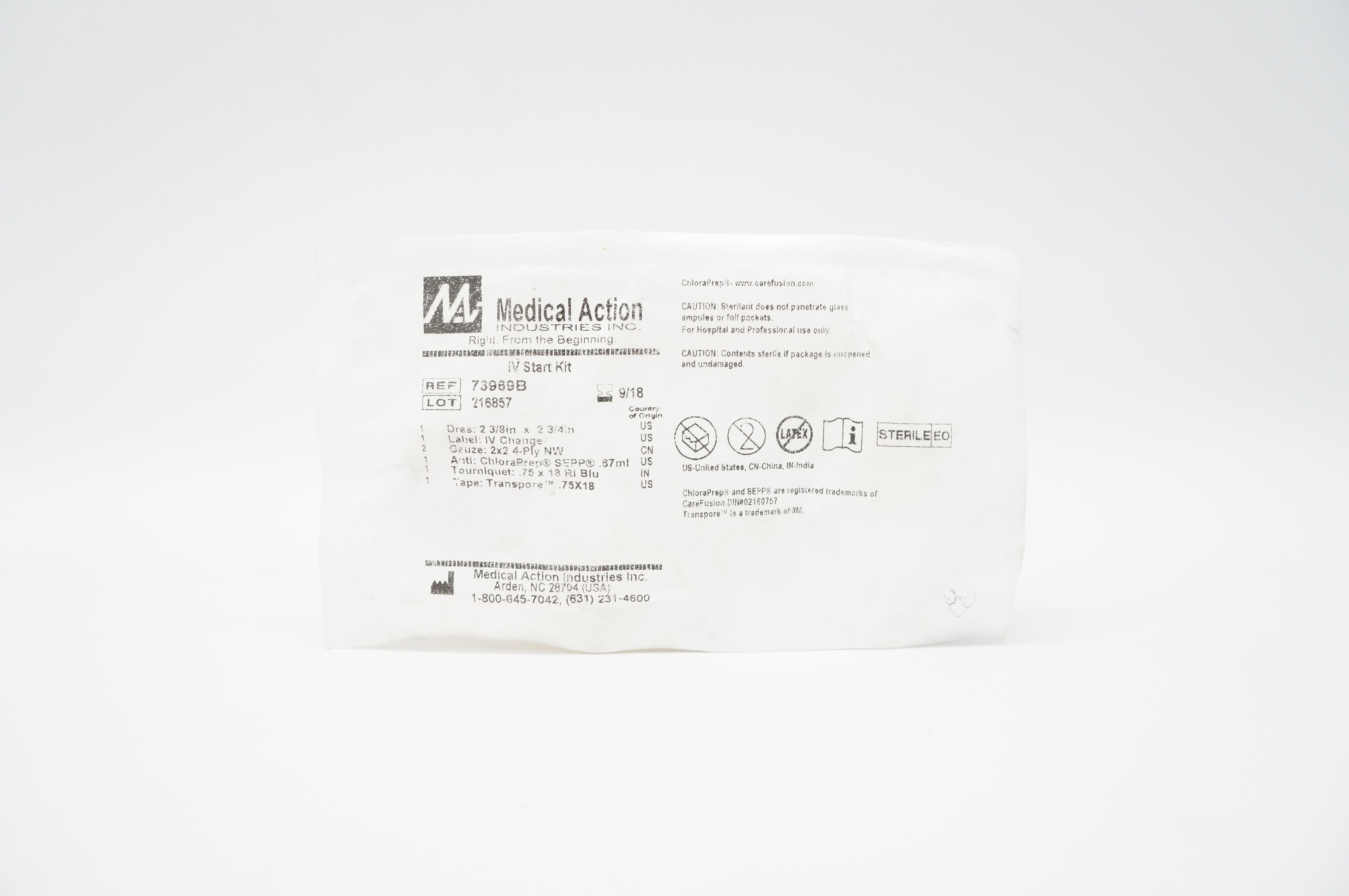 3M 74222 Tegaderm Medical Action IV Start Kit (x)