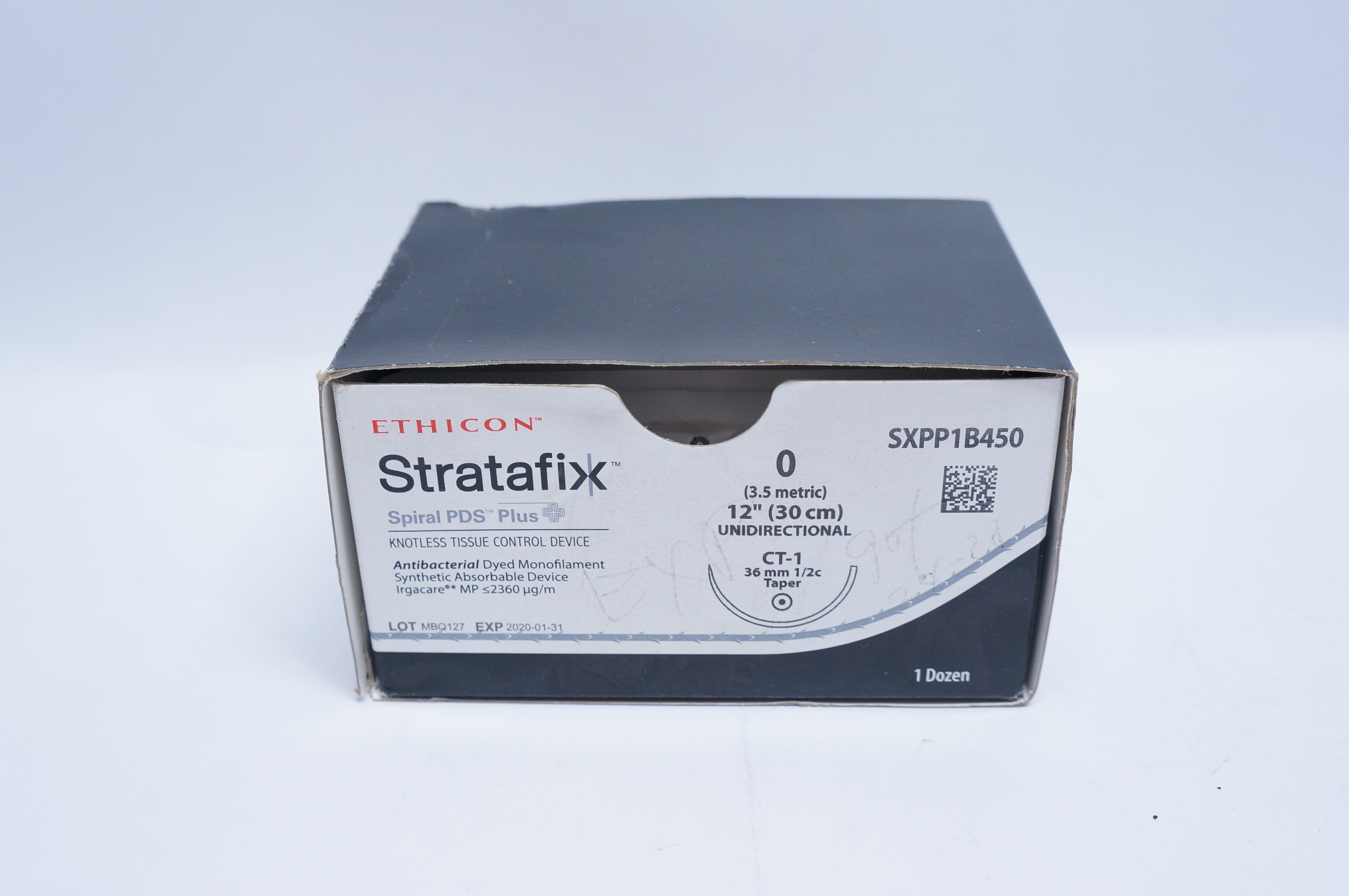 Ethicon SXPP1B450 0 Stratafix, CT-1, 36mm 1/2c Taper, 12inch (x) - Box of 12