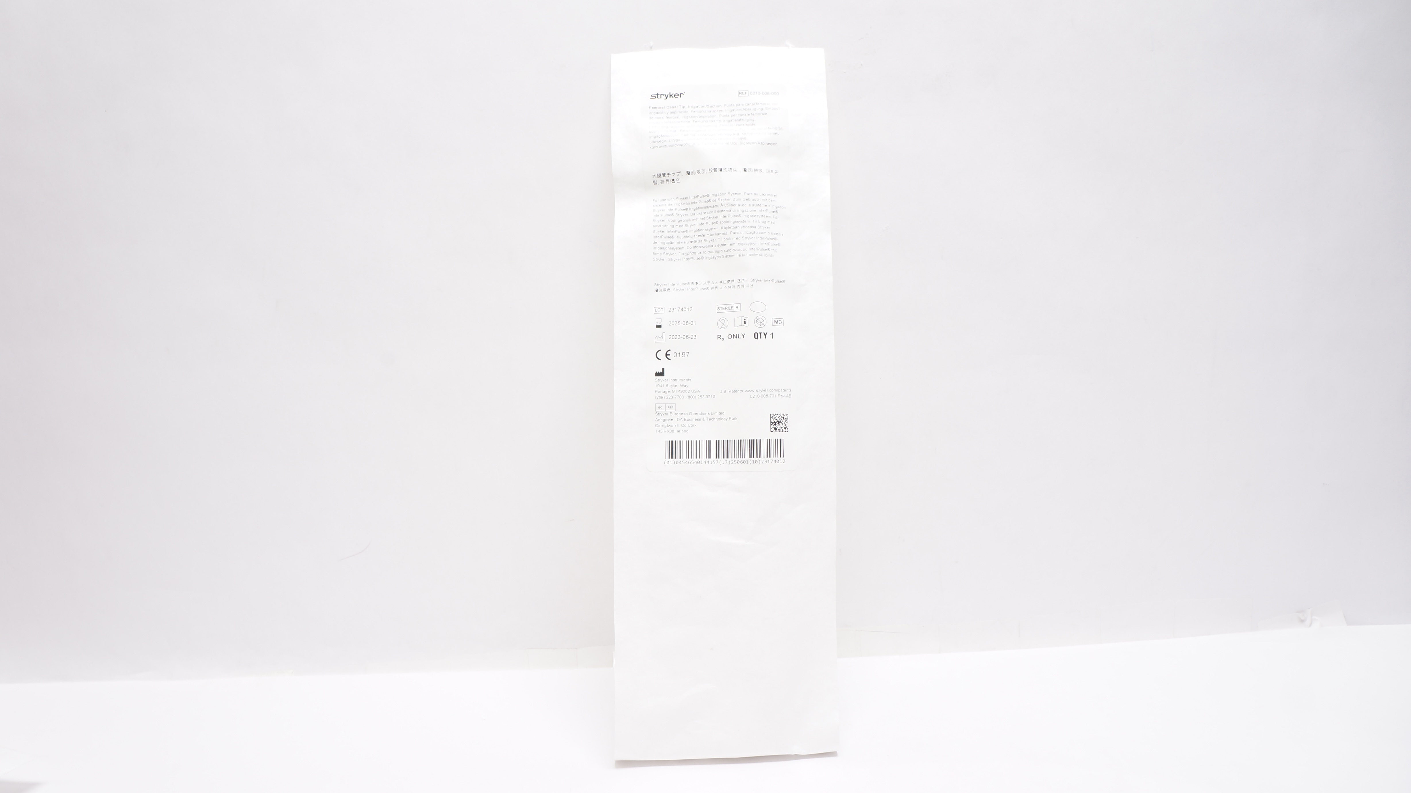 Stryker 0210-008-000 Femoral Canal Tip Irrigation/Suction
